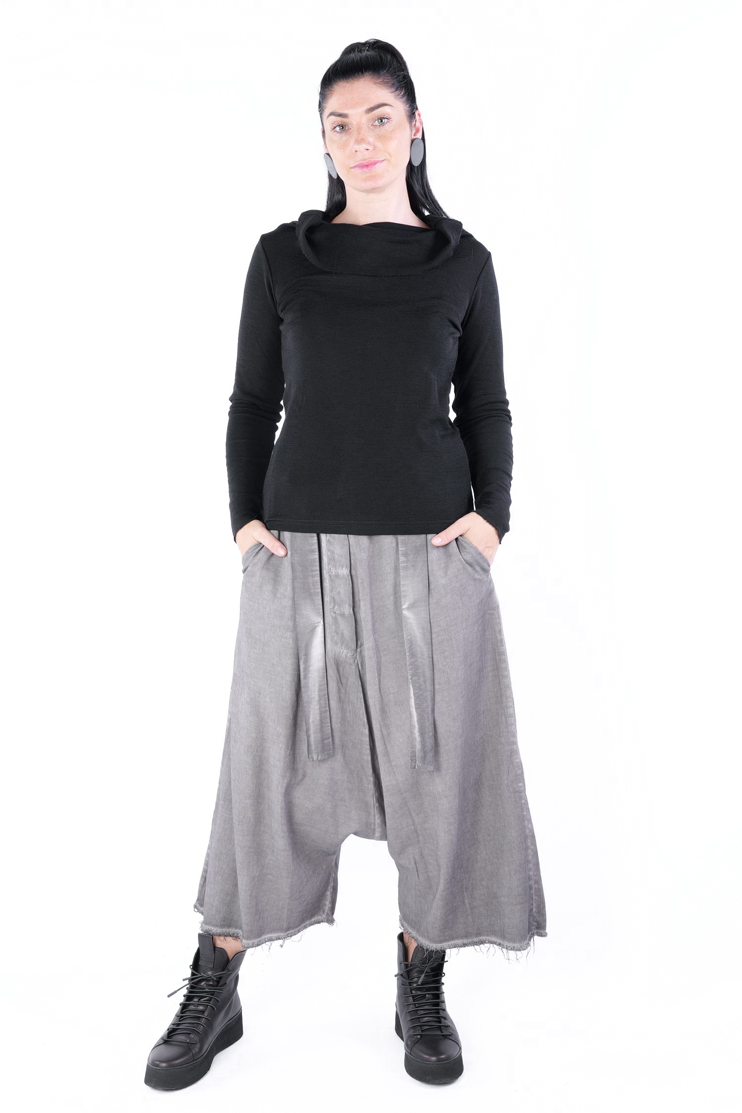 Merino Pullover - Schwarz - 4052