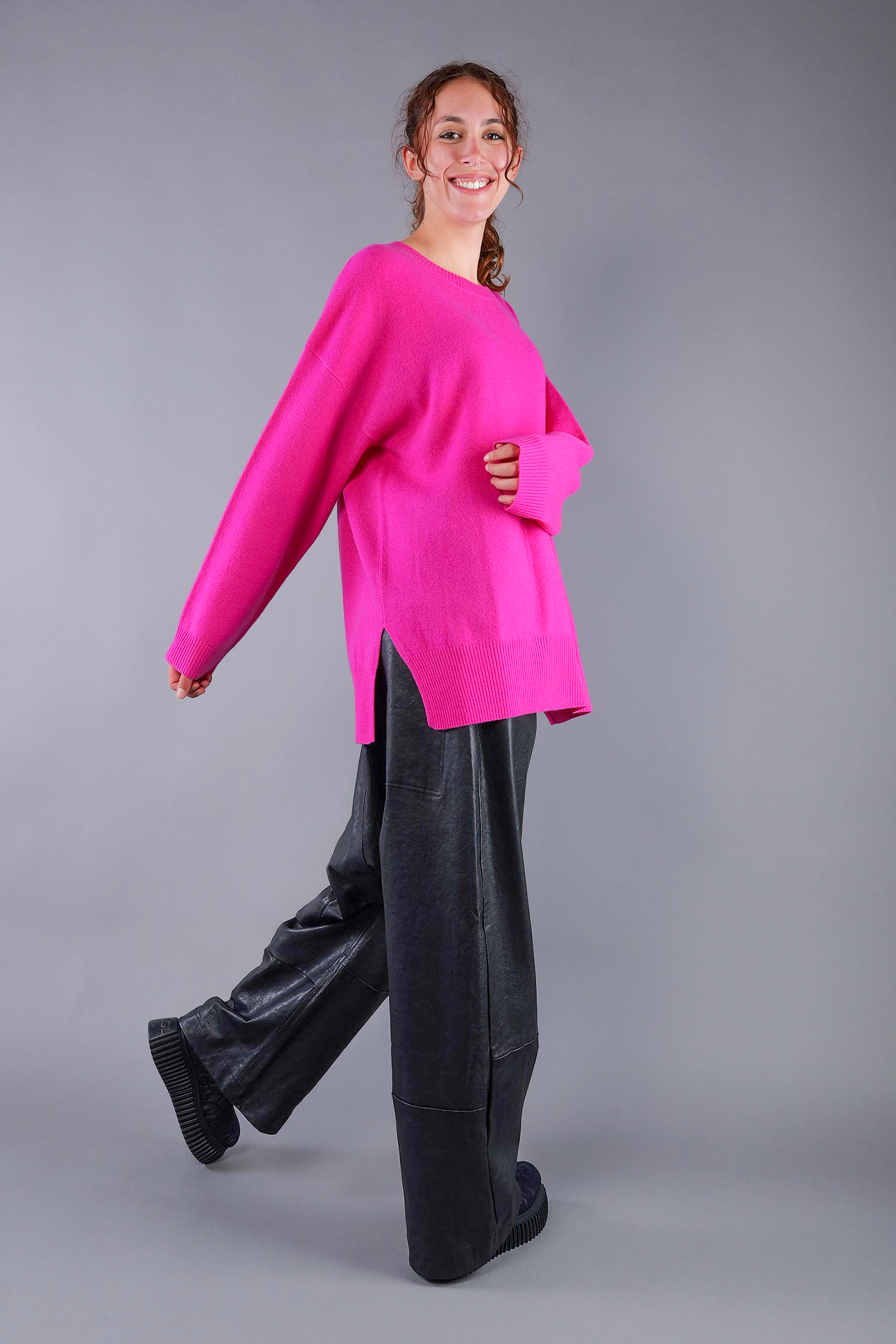 Kaschmir Pullover - Coral - 24116A