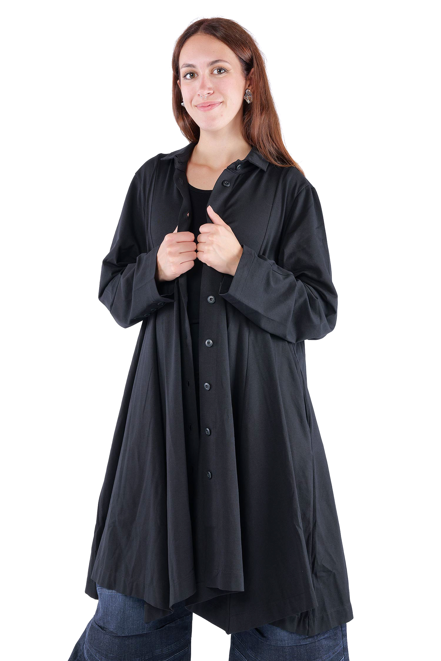 Mantelkleid - Schwarz - 26.2-KHS202