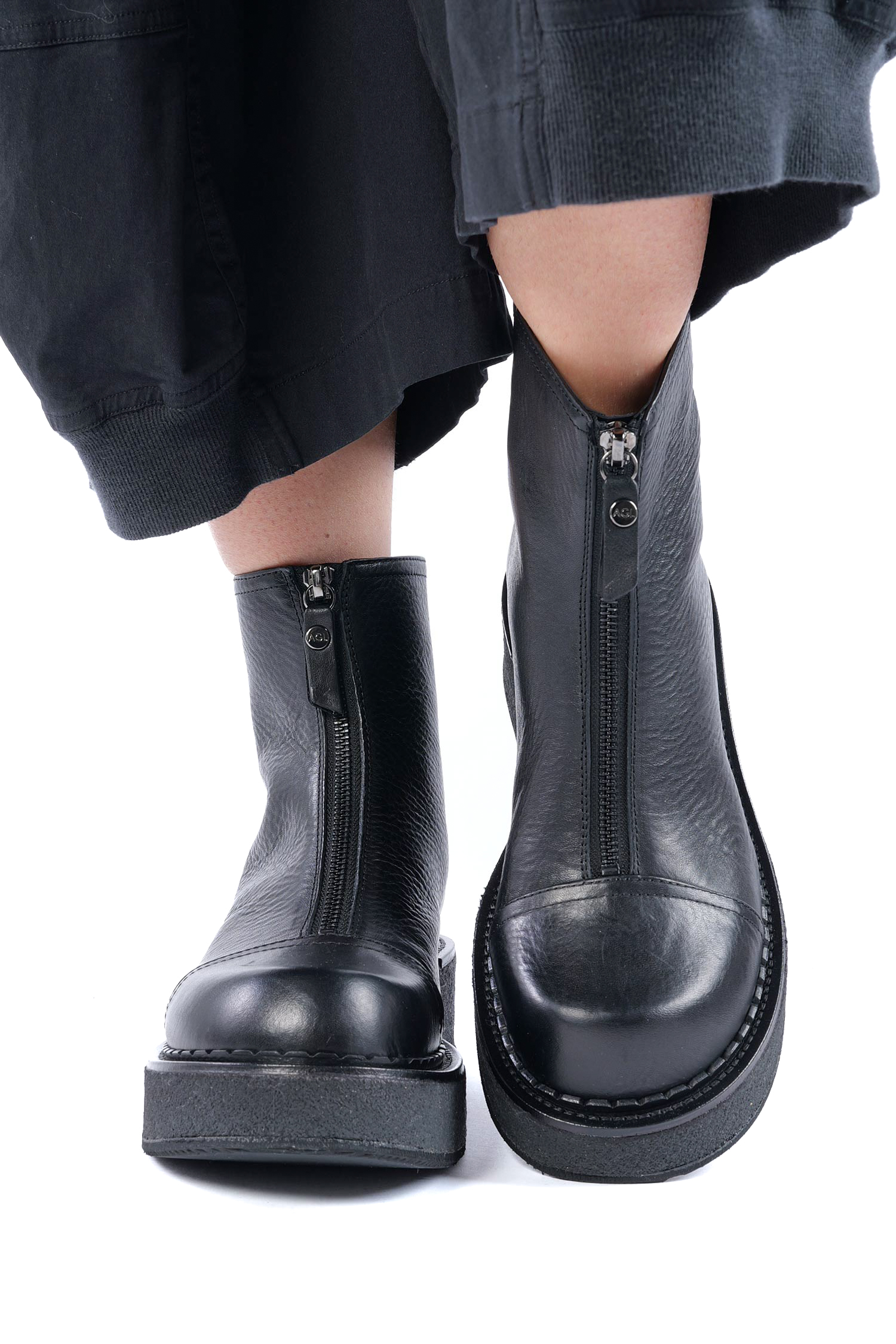 Leder Boots - Schwarz - Linfa Lowboot