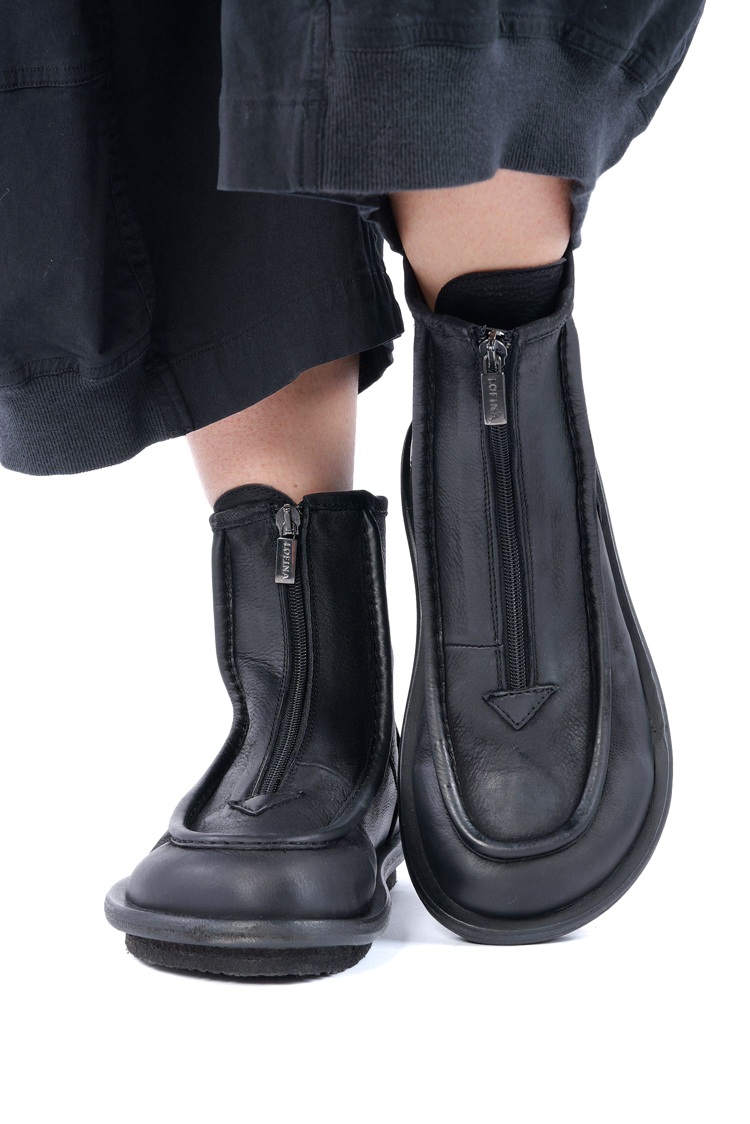 Mokassin Stiefel - Schwarz - 10303