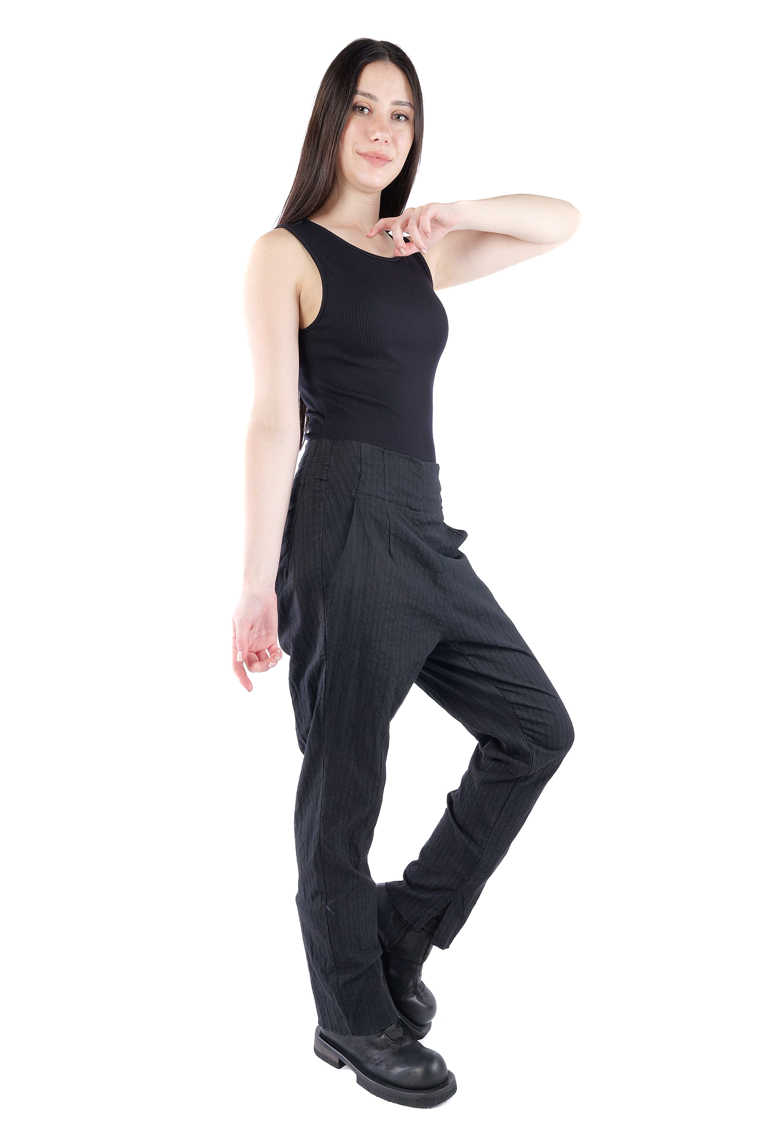 Casual pants - Petrol stripe - 2261080102