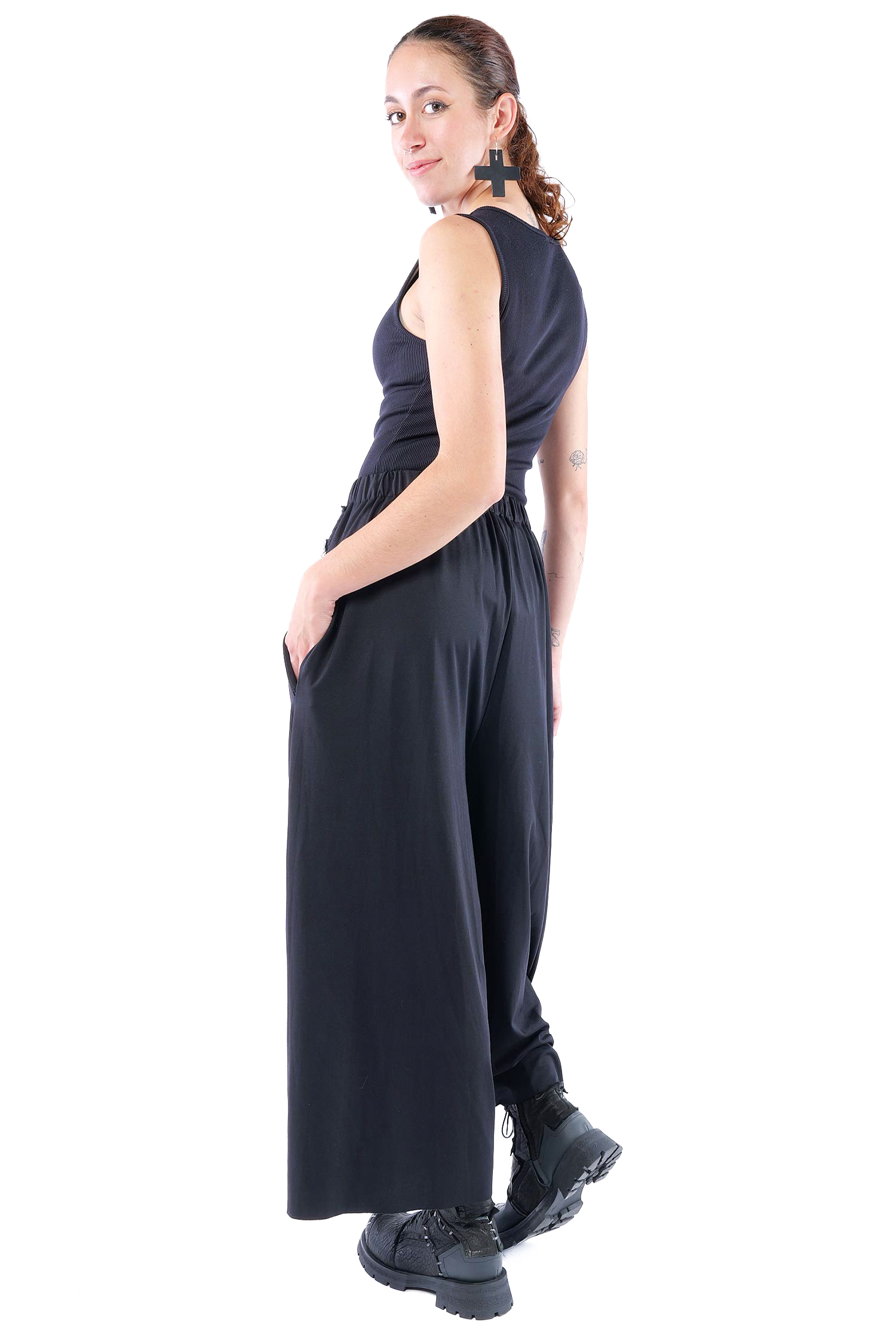Weite Hose - Schwarz - M.Evangeline