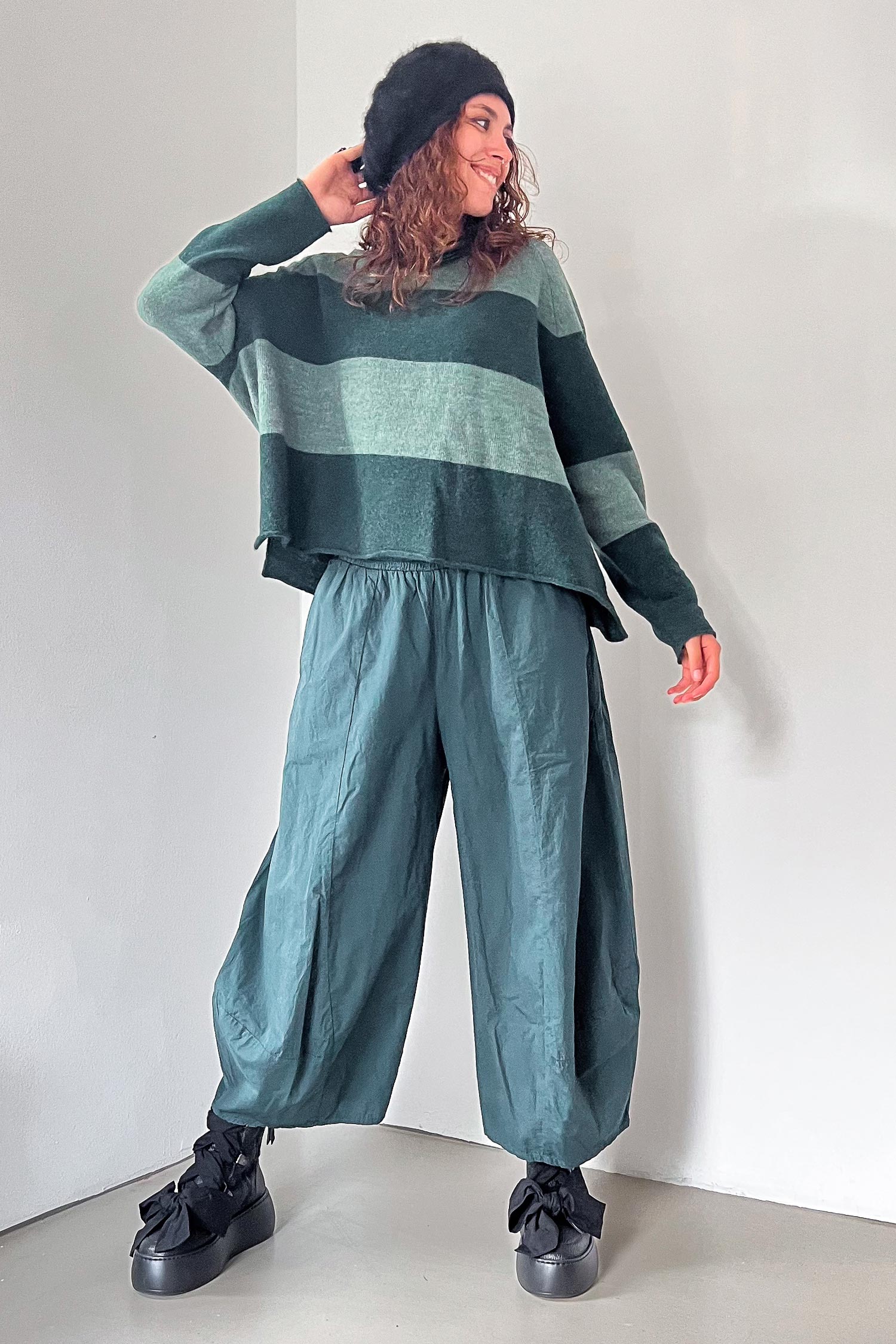 Knitted pullover - Forest park - 2263480704