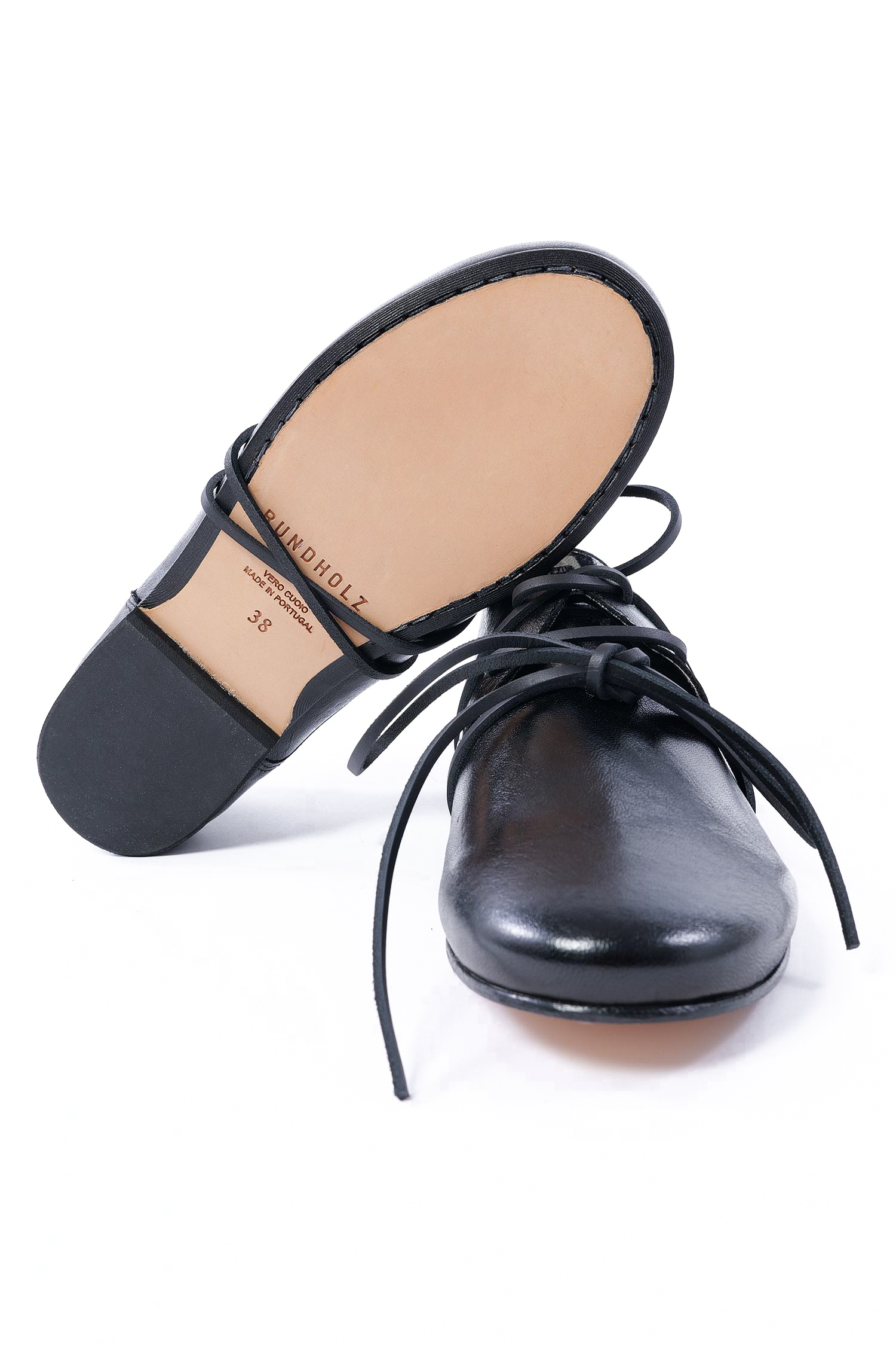 Schnürschuh mit Spitze - Schwarz - 1261985206