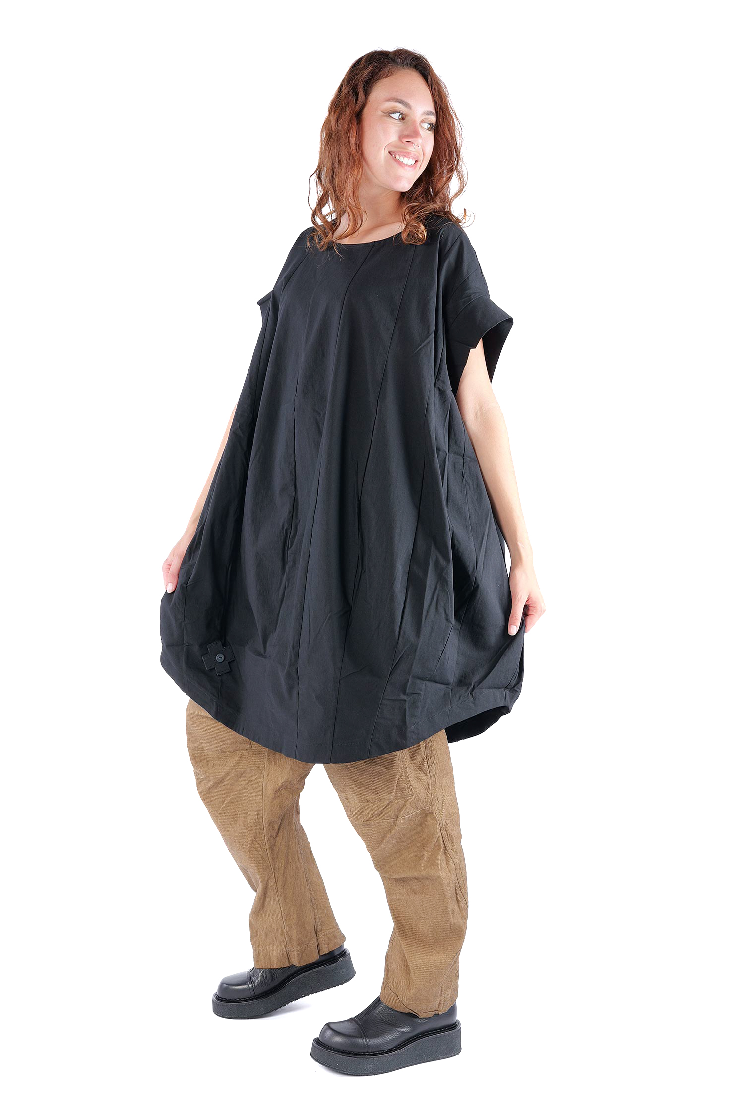 Oversize Tunika - Schwarz - 5052