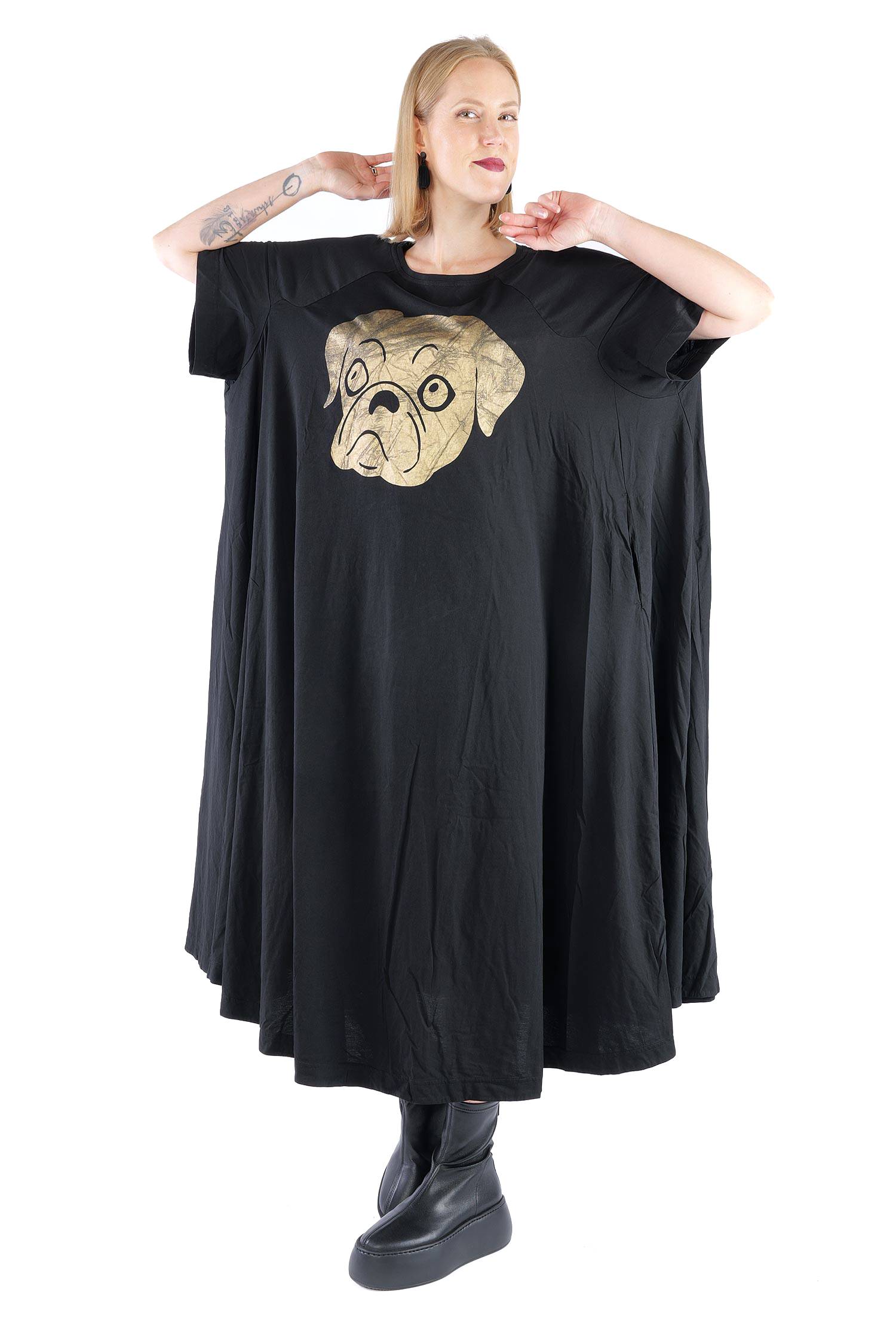 A-Linien Kleid - Black print - 2261300909