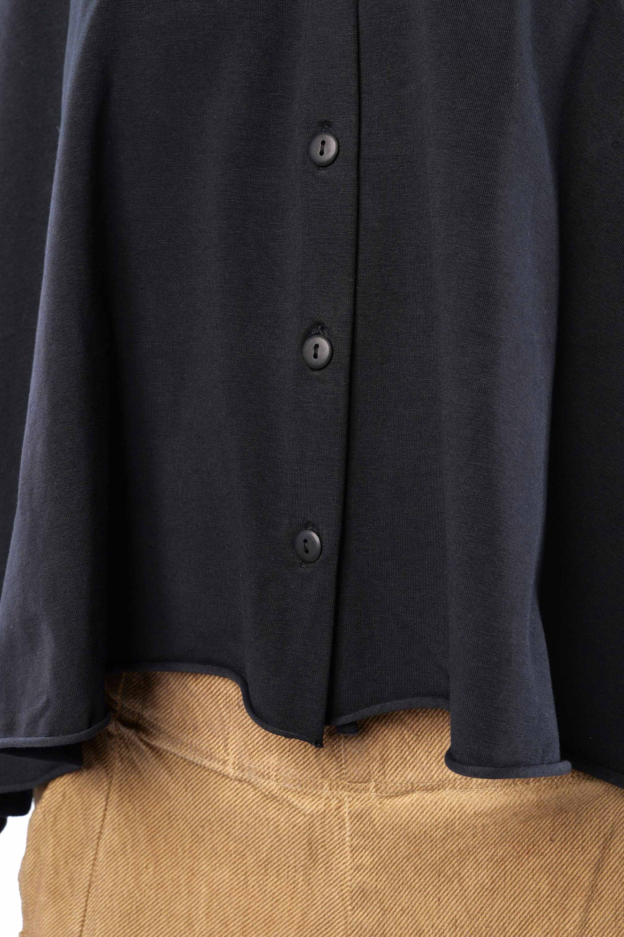 Oversize jersey jacket - Black - Soulviel