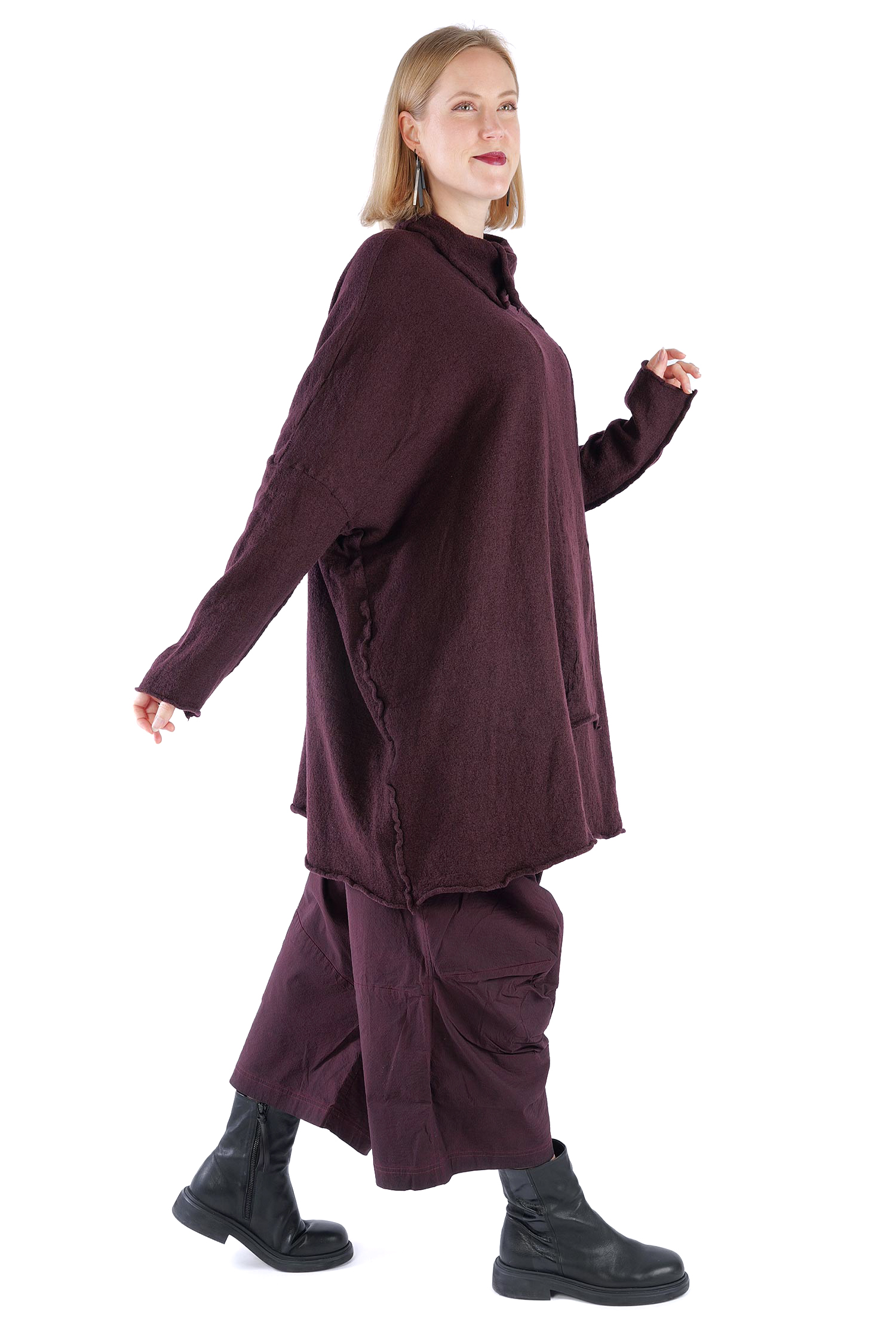 Wolltunika - Purple - 2261687014