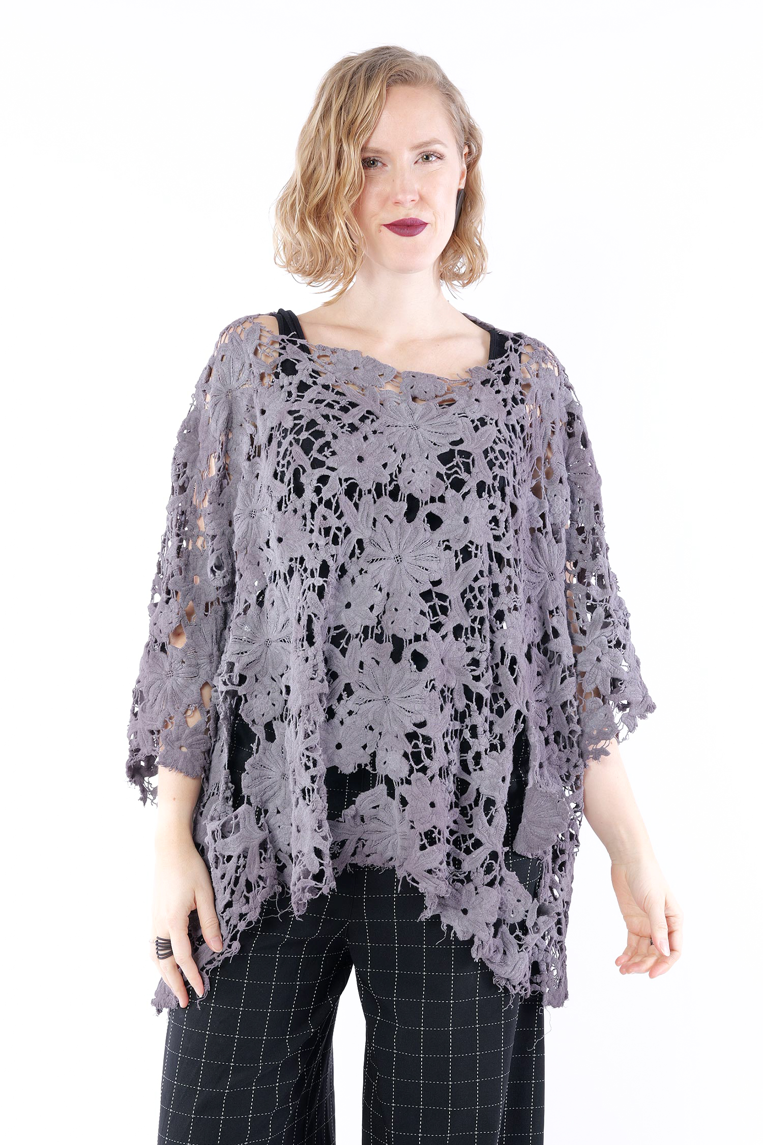 Oversize Spitzenshirt - Amber fog - 1262090607