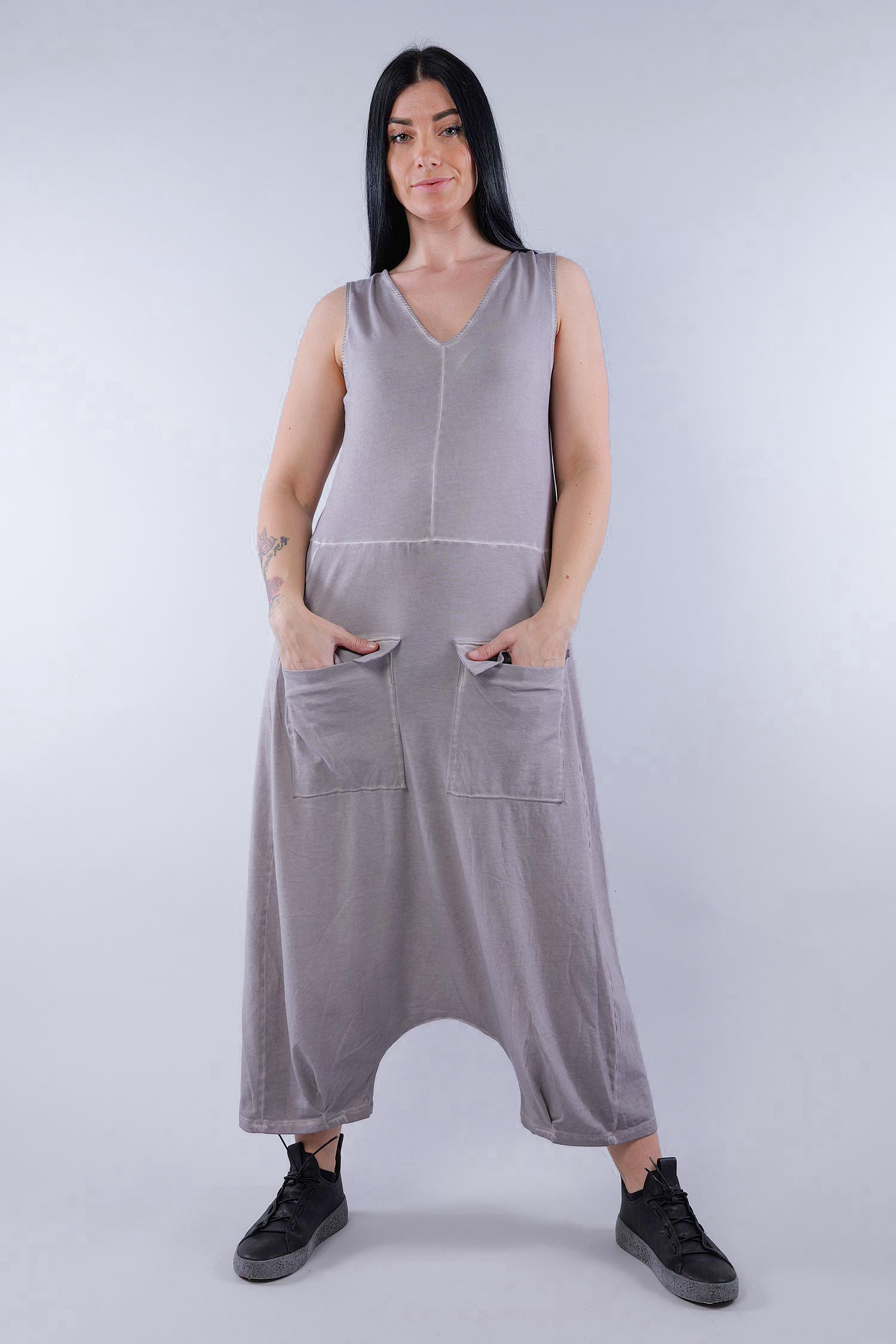 Jersey jumpsuit - Cement - 1076
