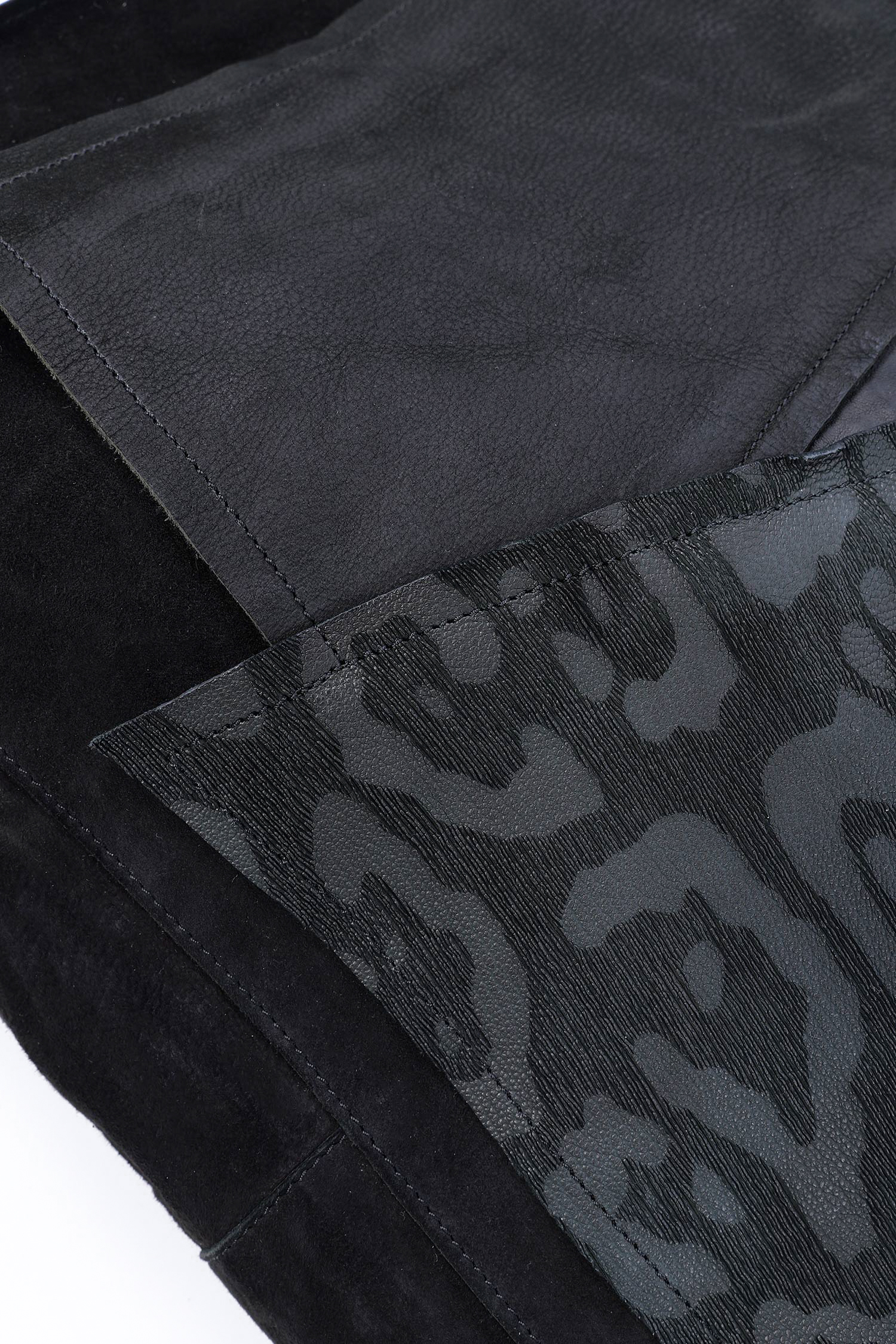 Patchwork Ledertasche - Schwarz - M.Aurelia