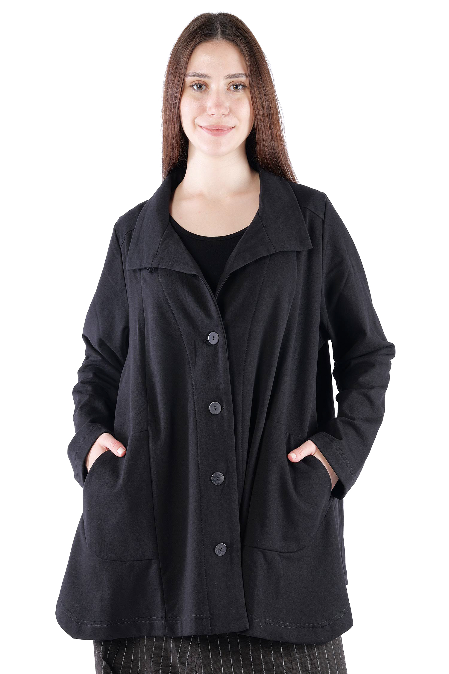 Blazerjacke - Schwarz - U6667-U