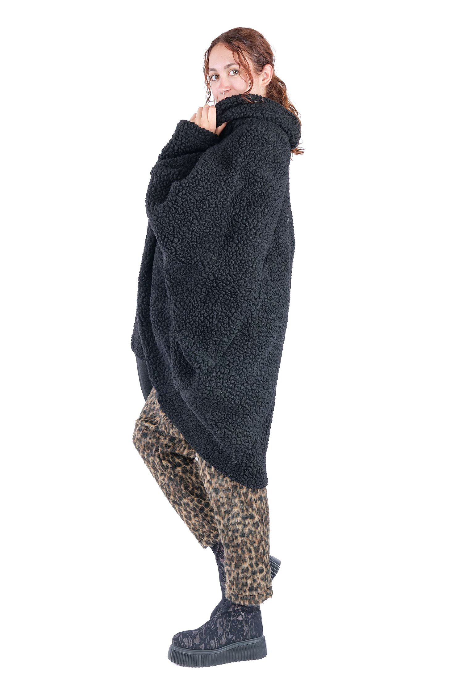 Onesize Mantel - Schwarz - J129