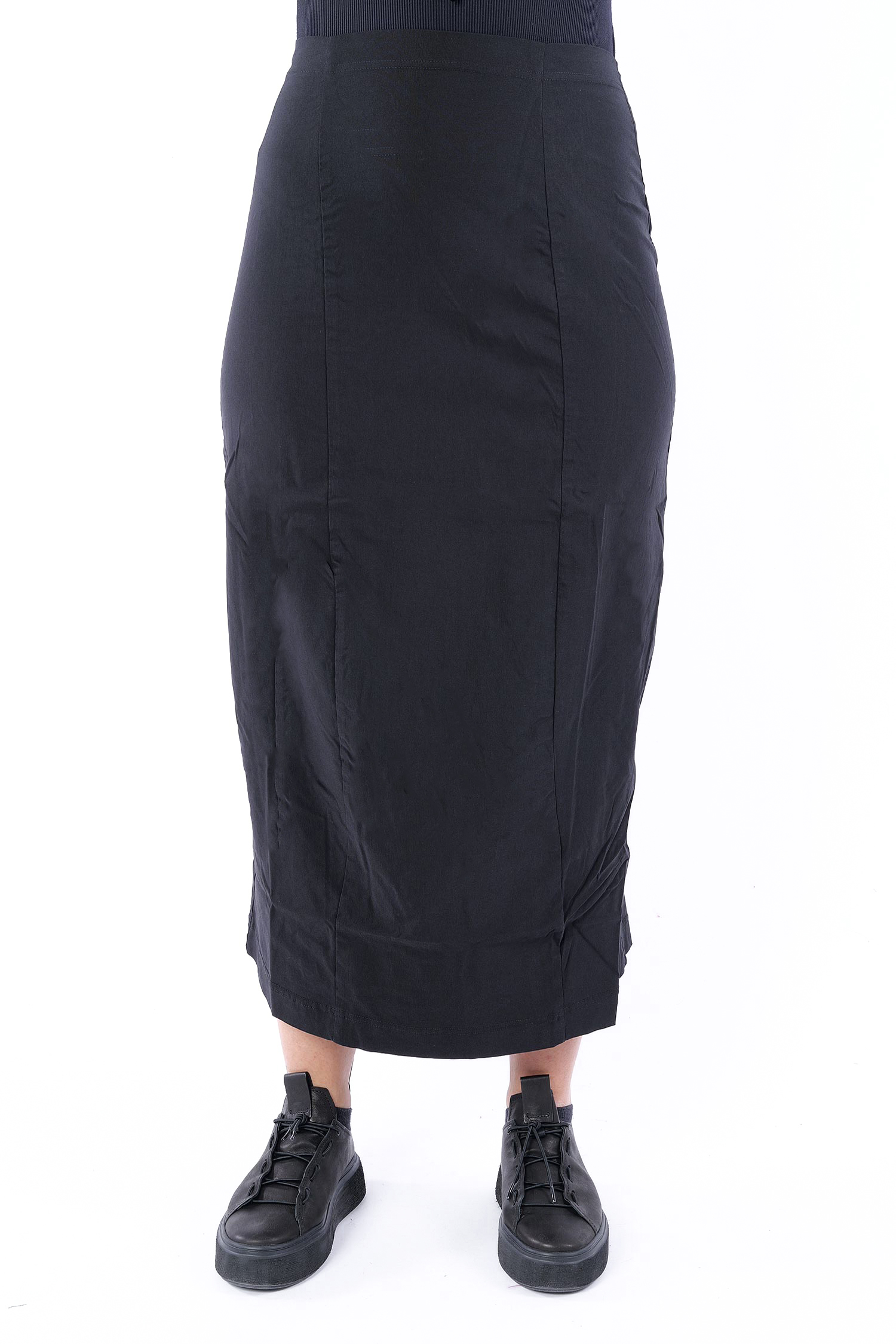 Langer Stretchrock - Schwarz - 2253440341