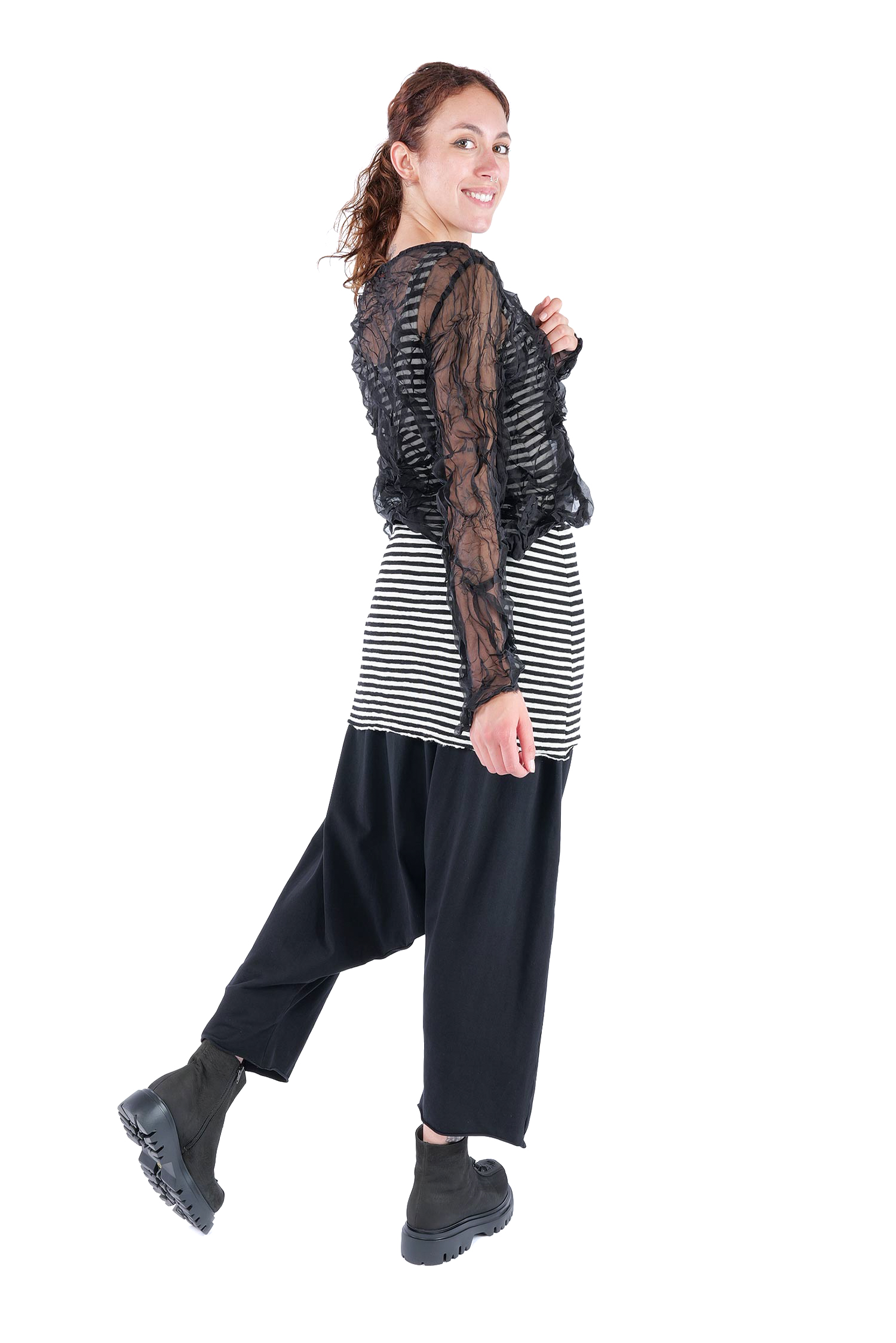 Silk pullover - Black - Raumrein
