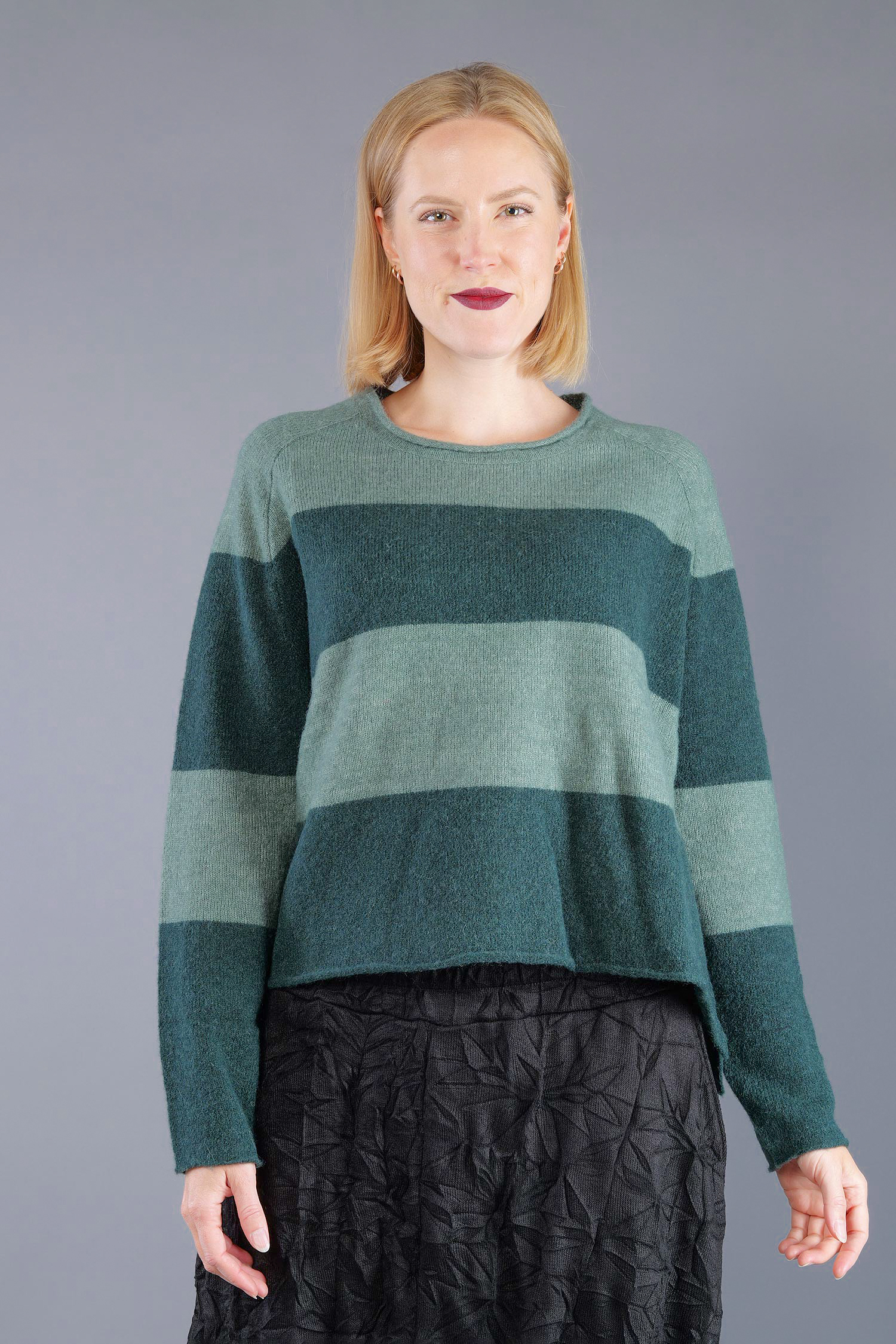 Knitted pullover - Forest park - 2263480704