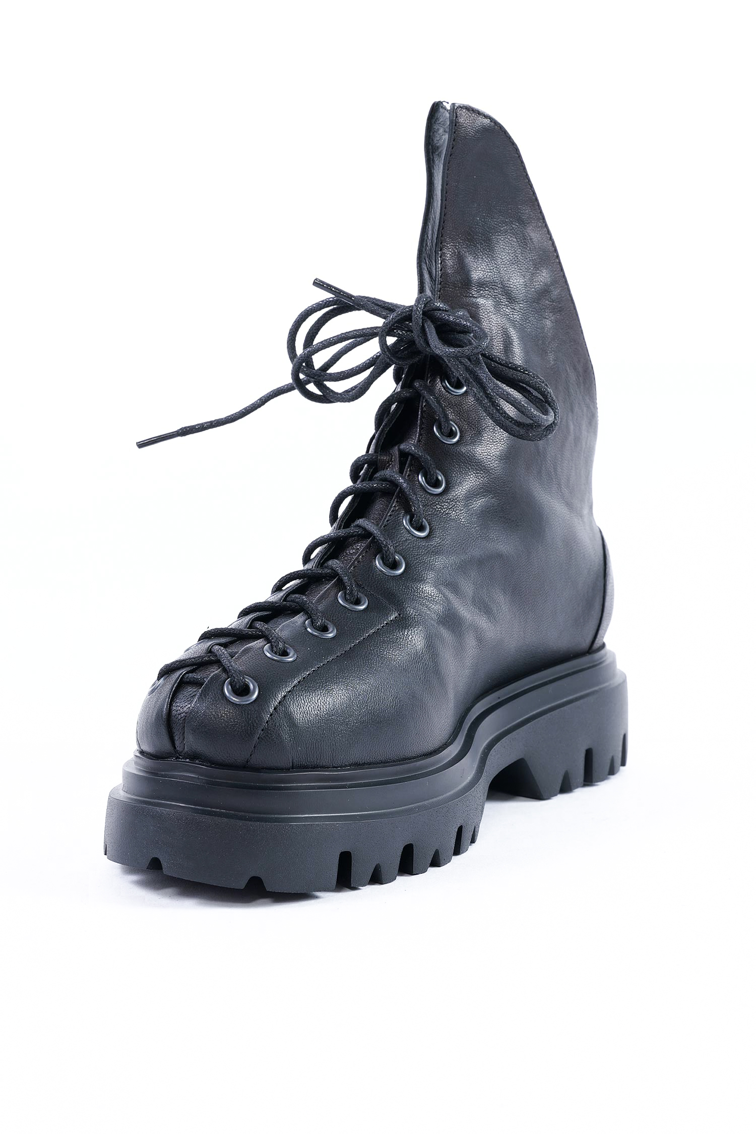 Schnür-Boots - Schwarz - Finn