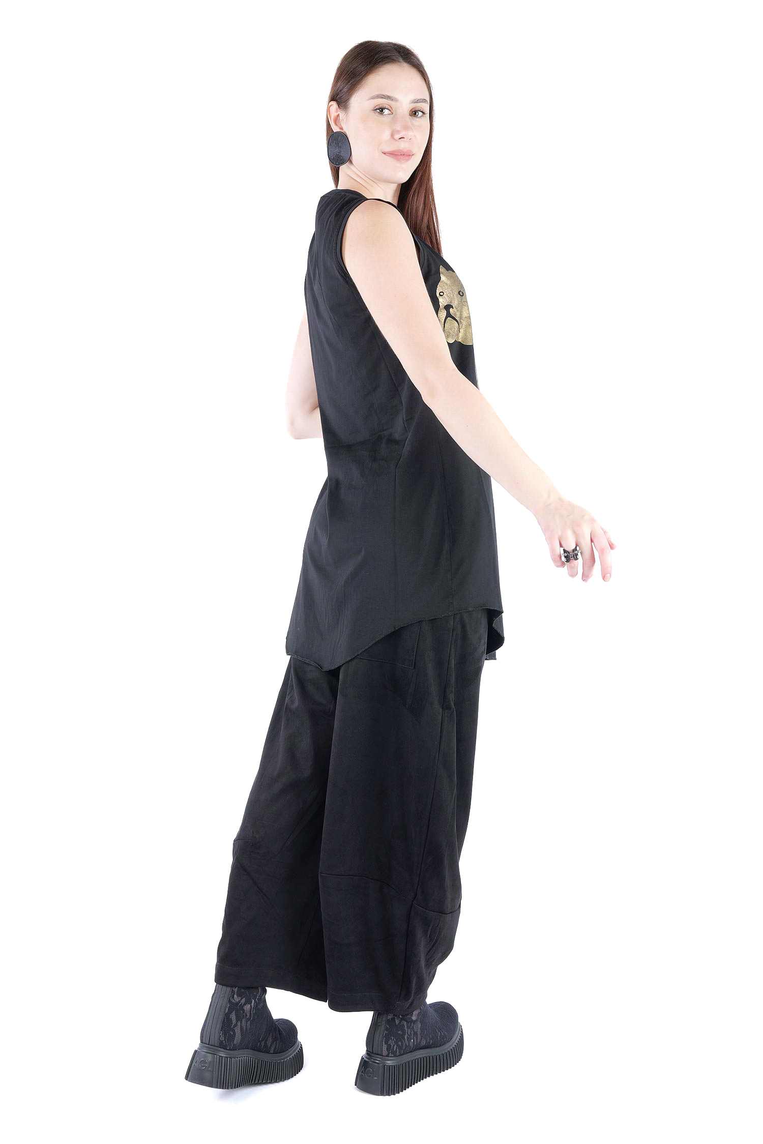 Top mit Print - Black print - 2261300805