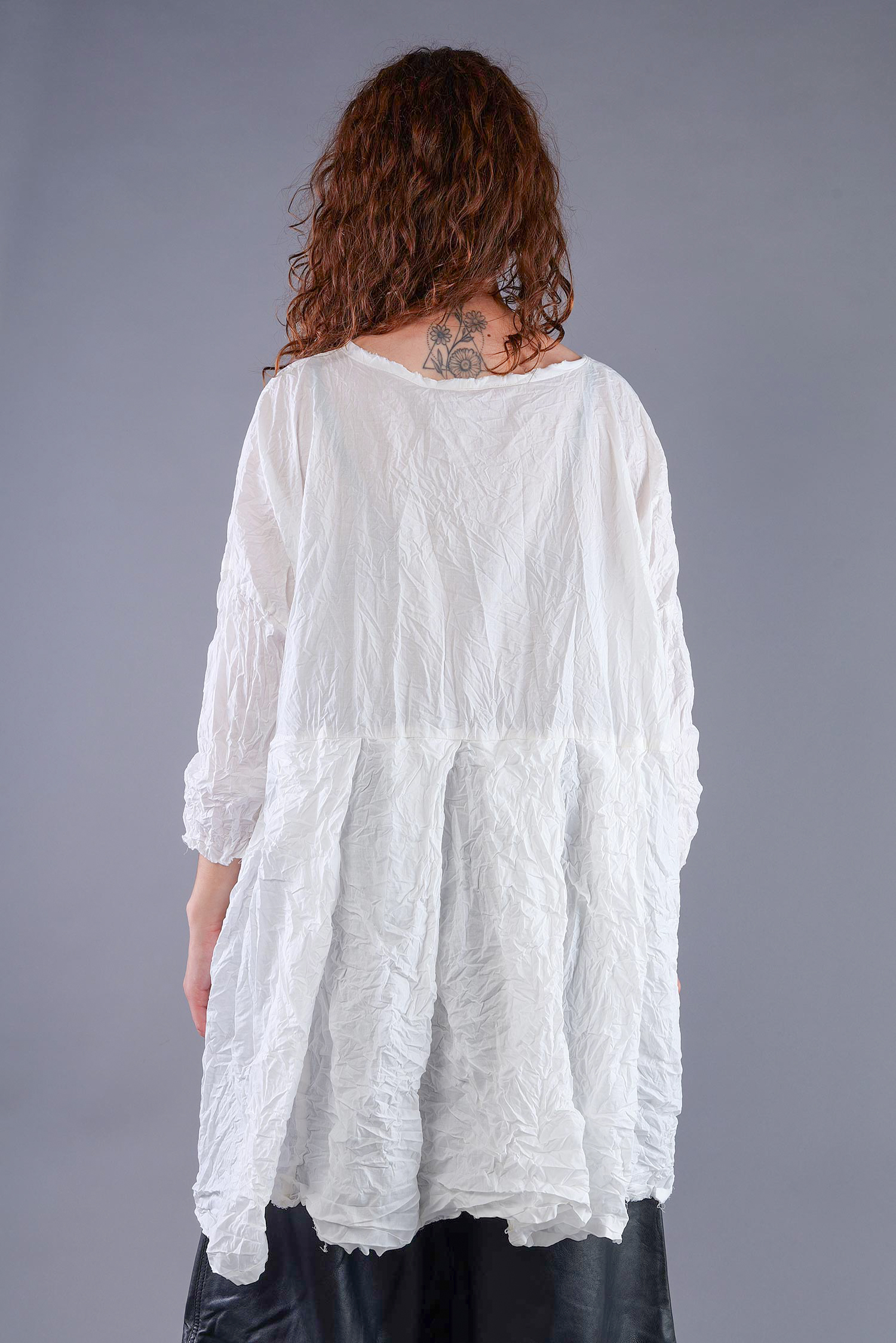 Falten Tunika - Schnee - Slowgold