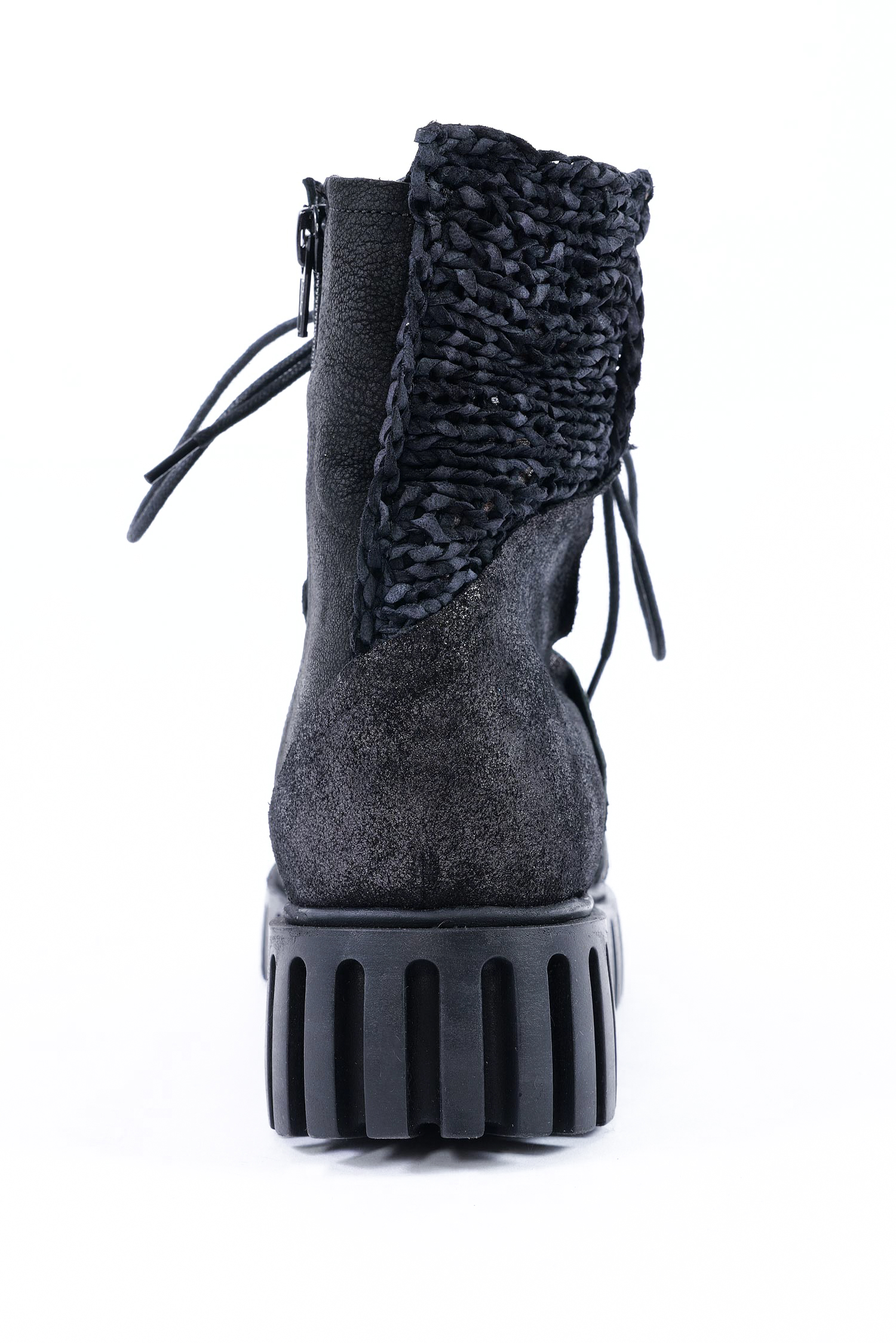Patchwork Boots - Schwarz - Anastasia