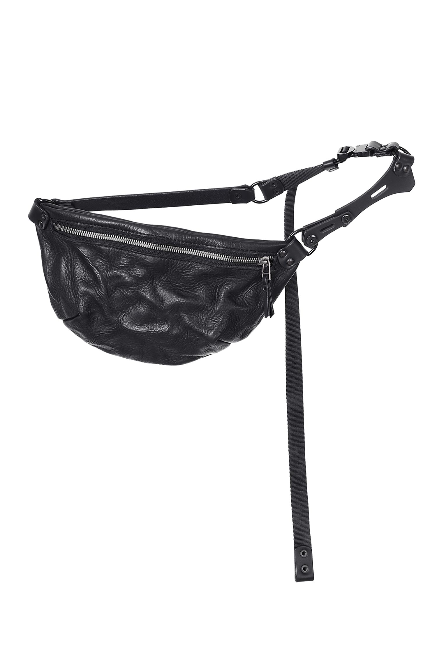 Leder Gürteltasche - schwarz - Amos
