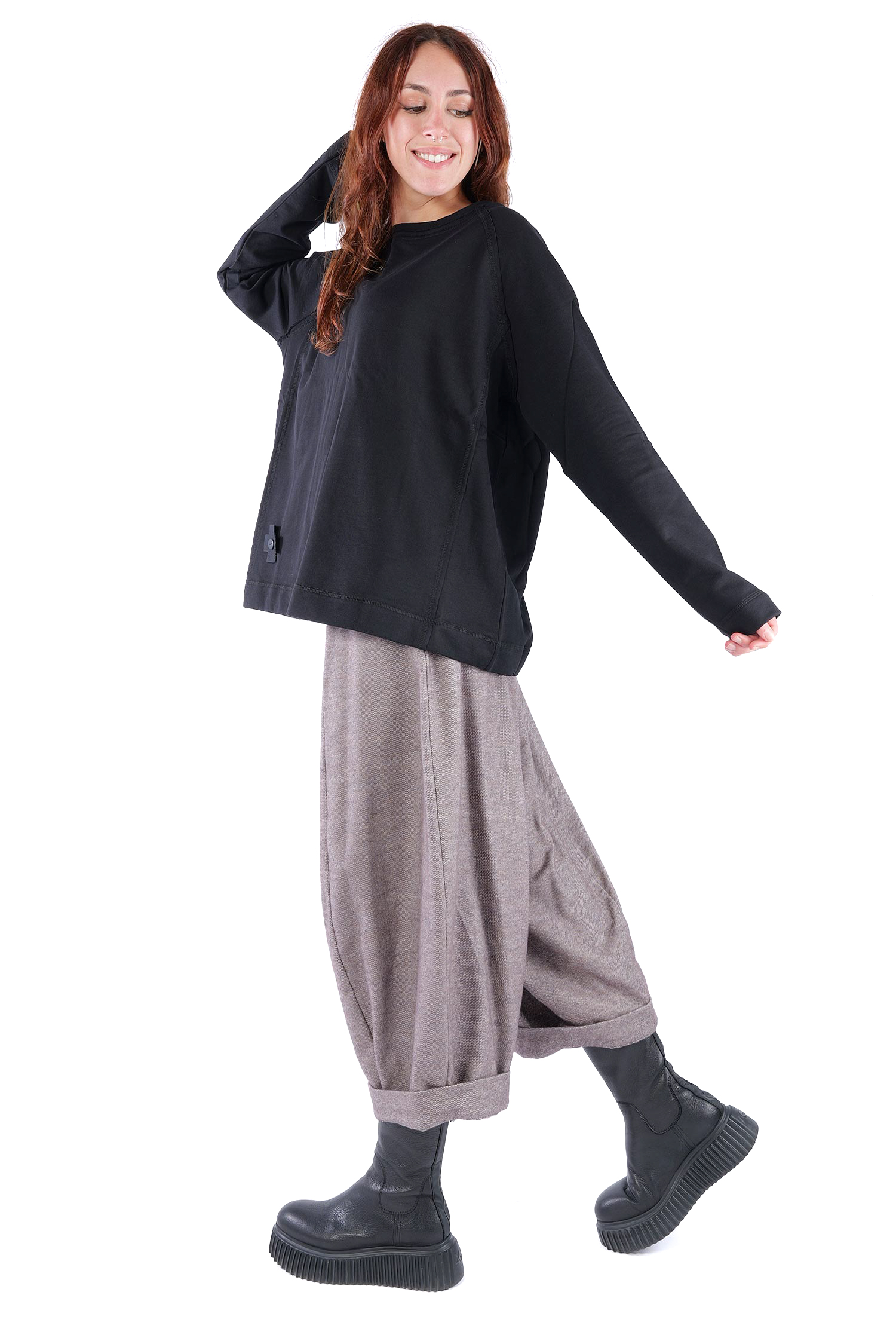 Sweat Pullover - Schwarz - 2041