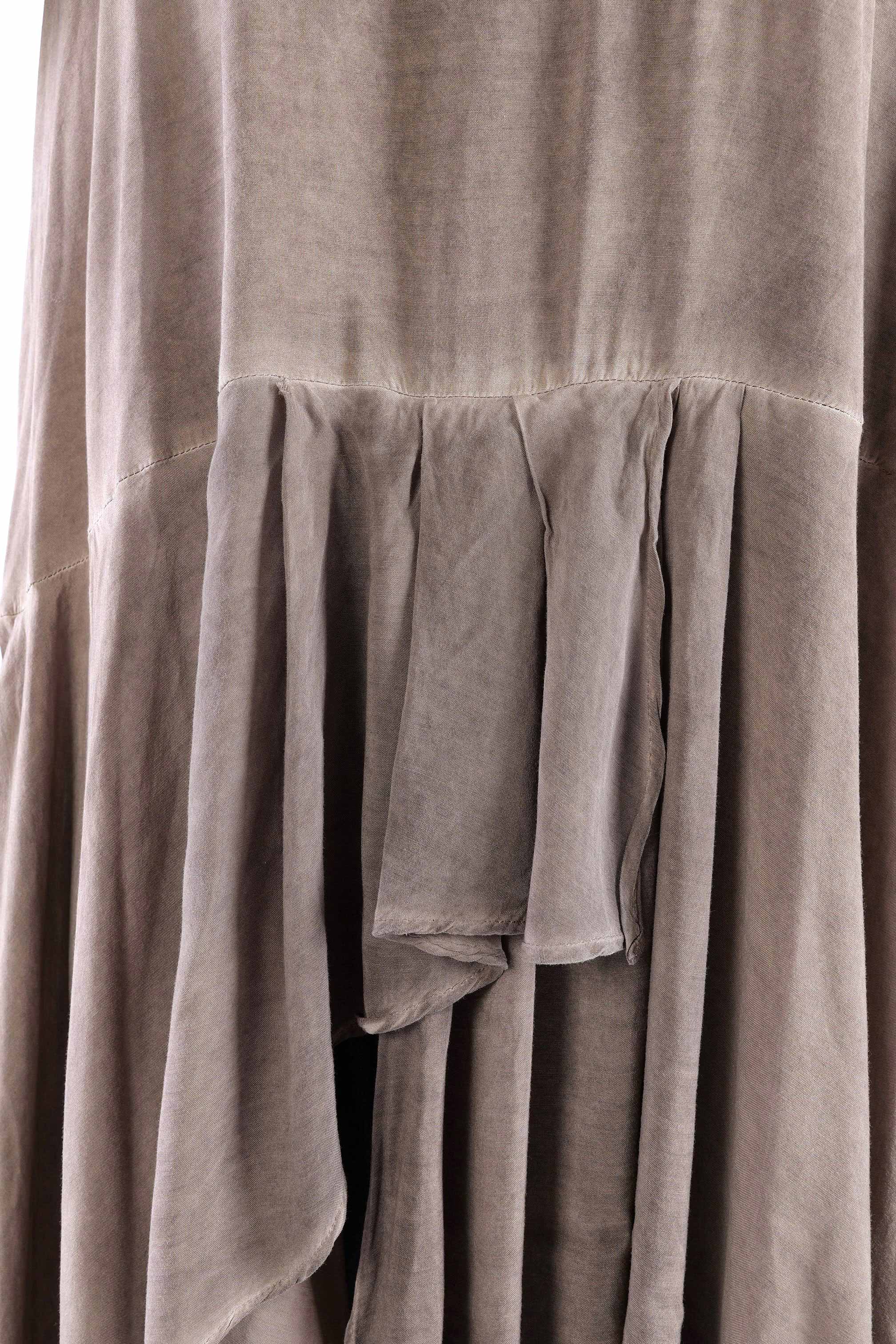 Tunic with ruffles - Truffle old dye - Swissa