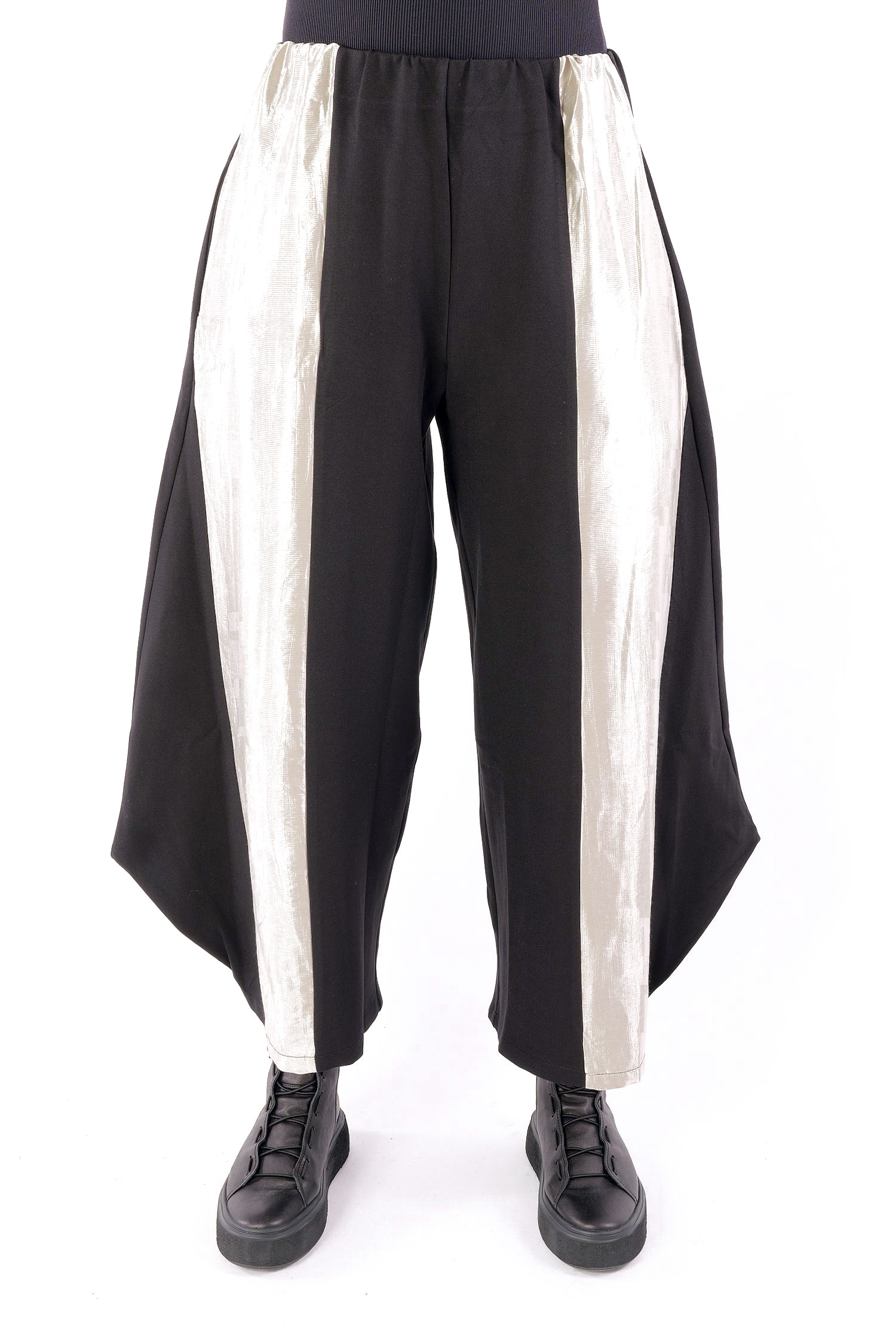 Wide trousers - Block ivory - 766004