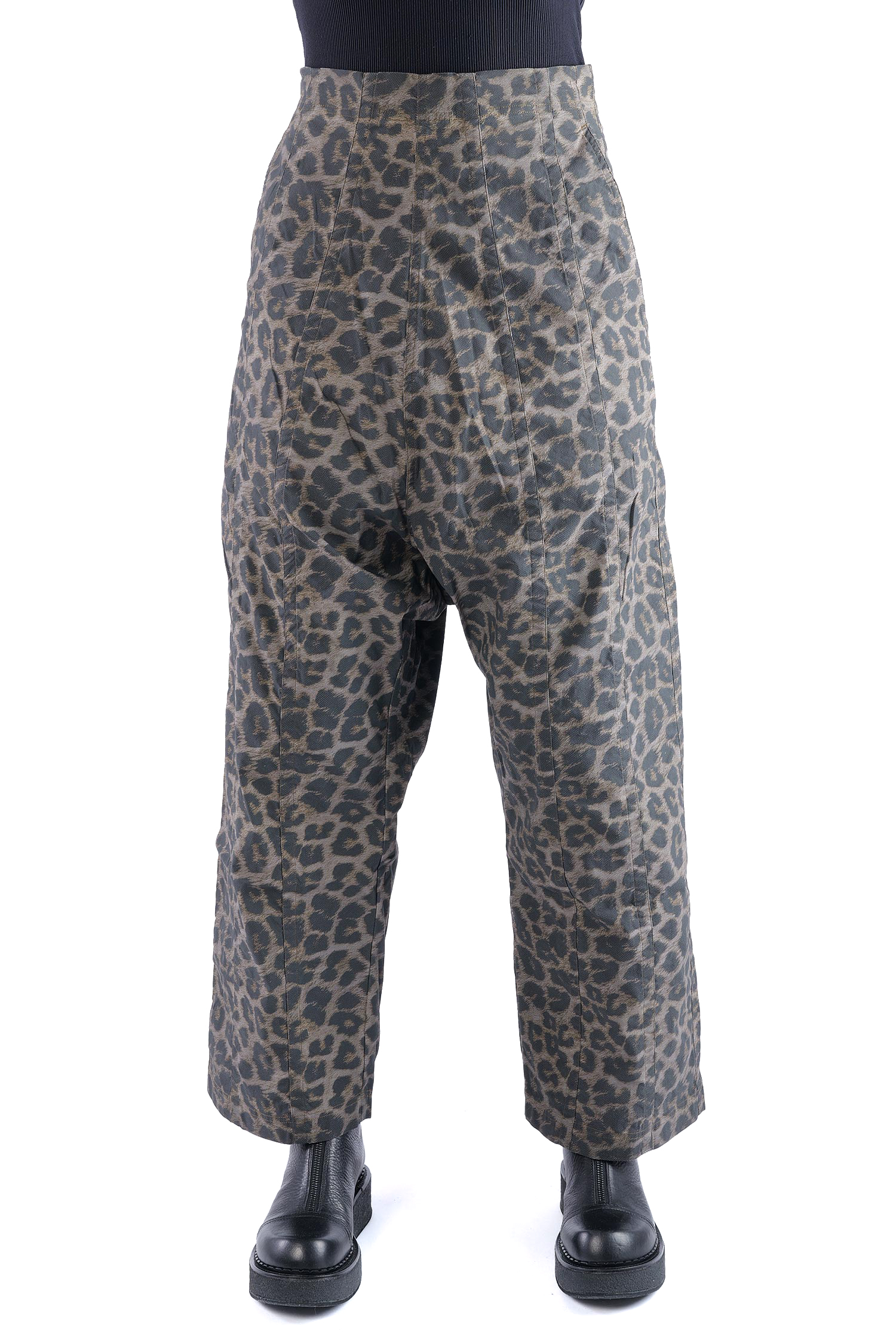 Weite Stretchhose - Leo black cloud - 2261390106