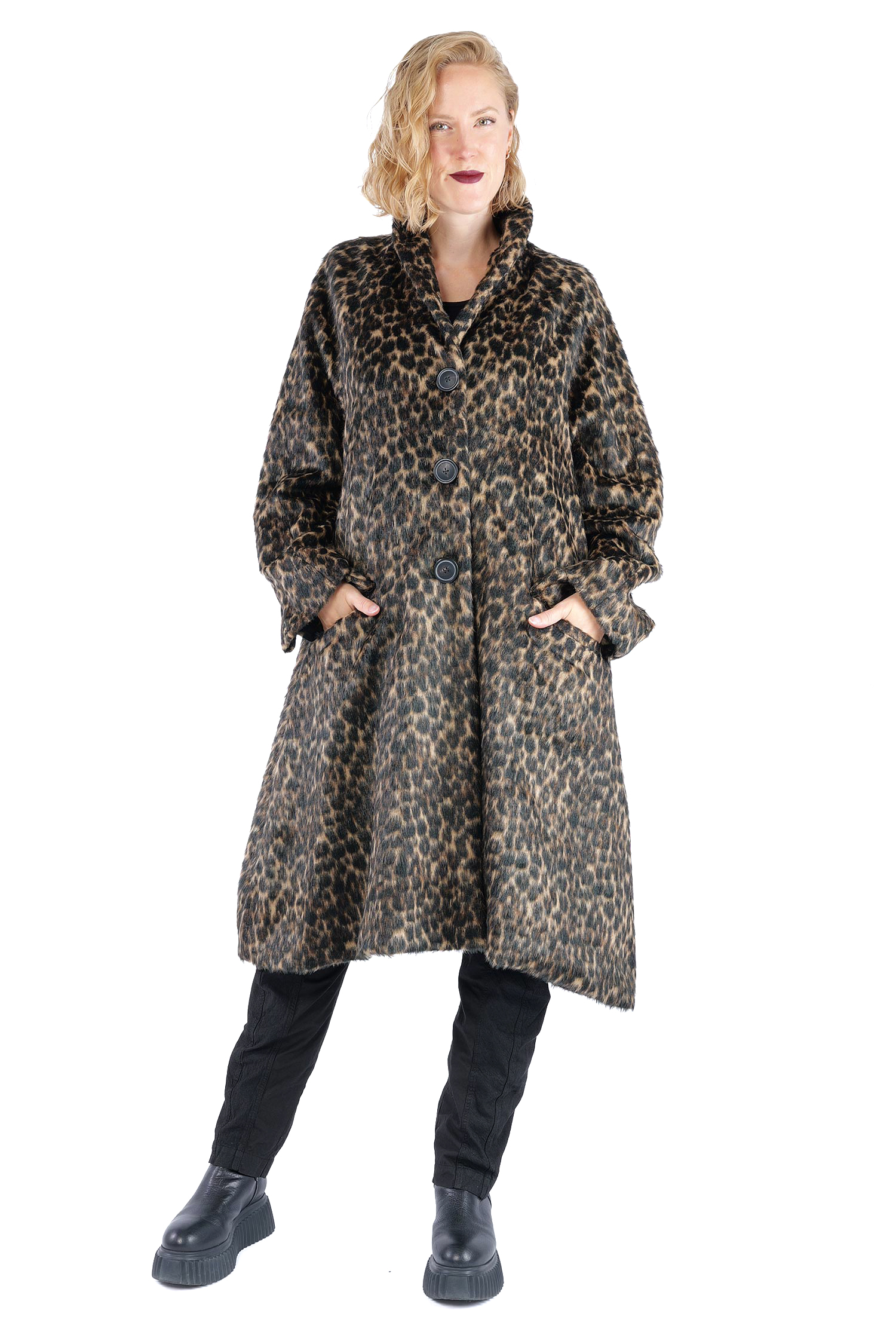 Oversize Leofell-Mantel - Leo jacquard - 2261191205