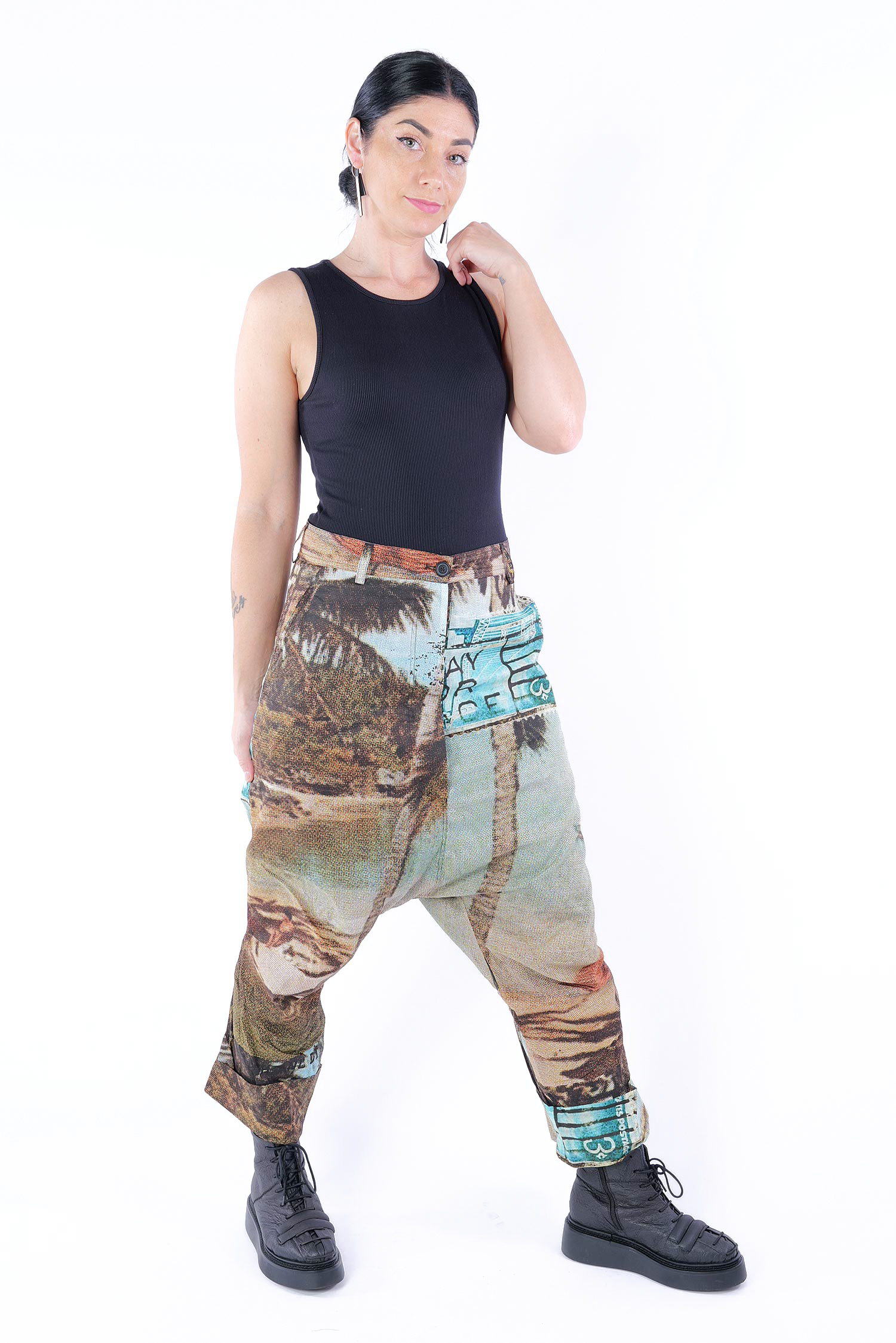 Leichte Hose - Bermuda 1 print - 2252170104