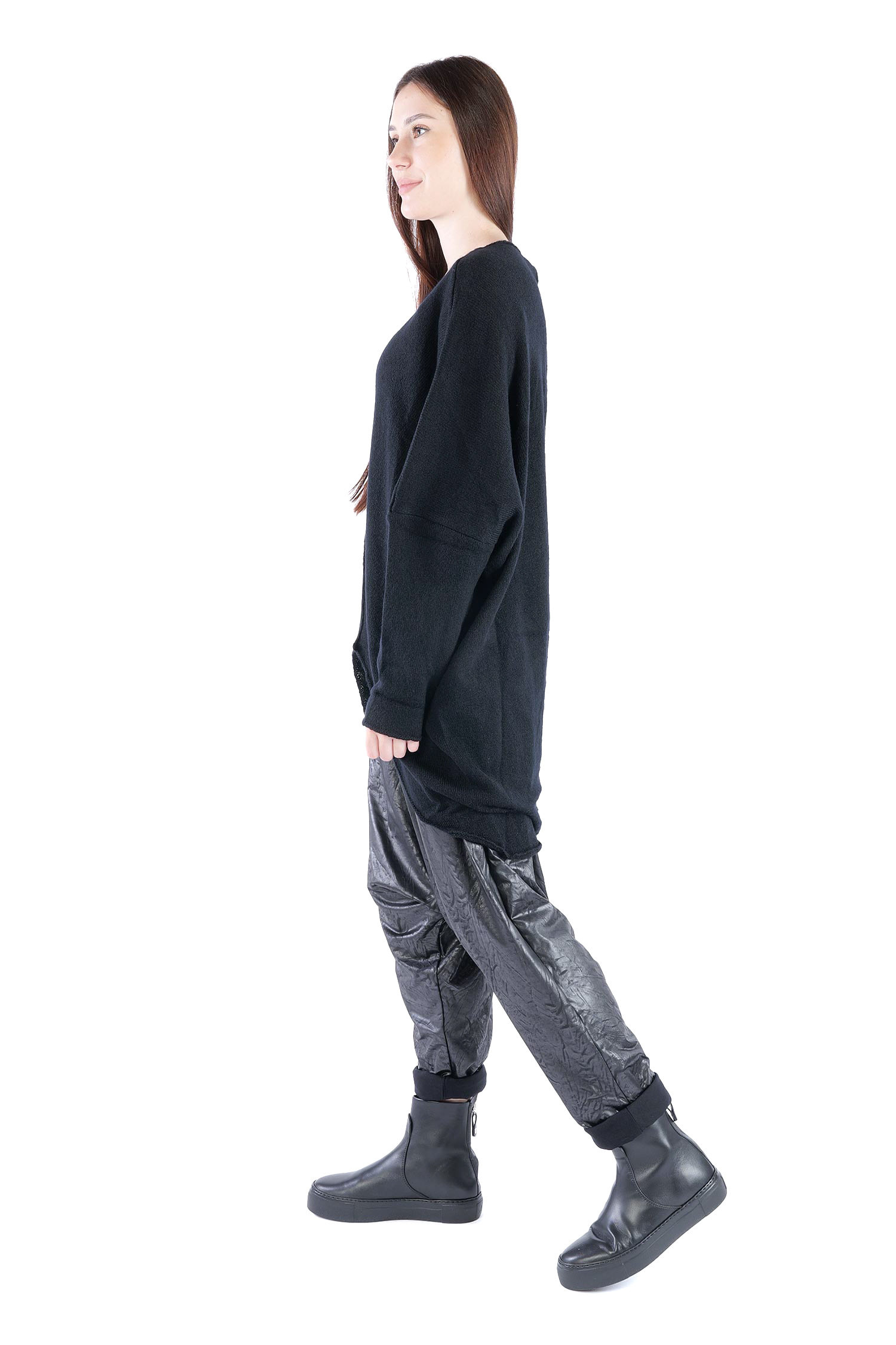 Feinstrick Pullover - Schwarz - Jojo