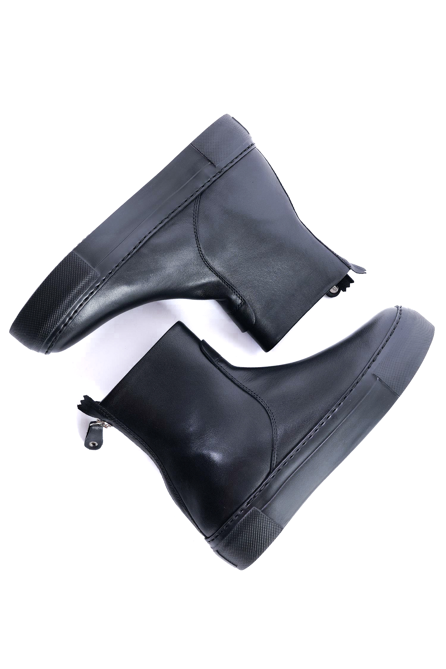 Leder Boots - Schwarz - Meghan Bootie