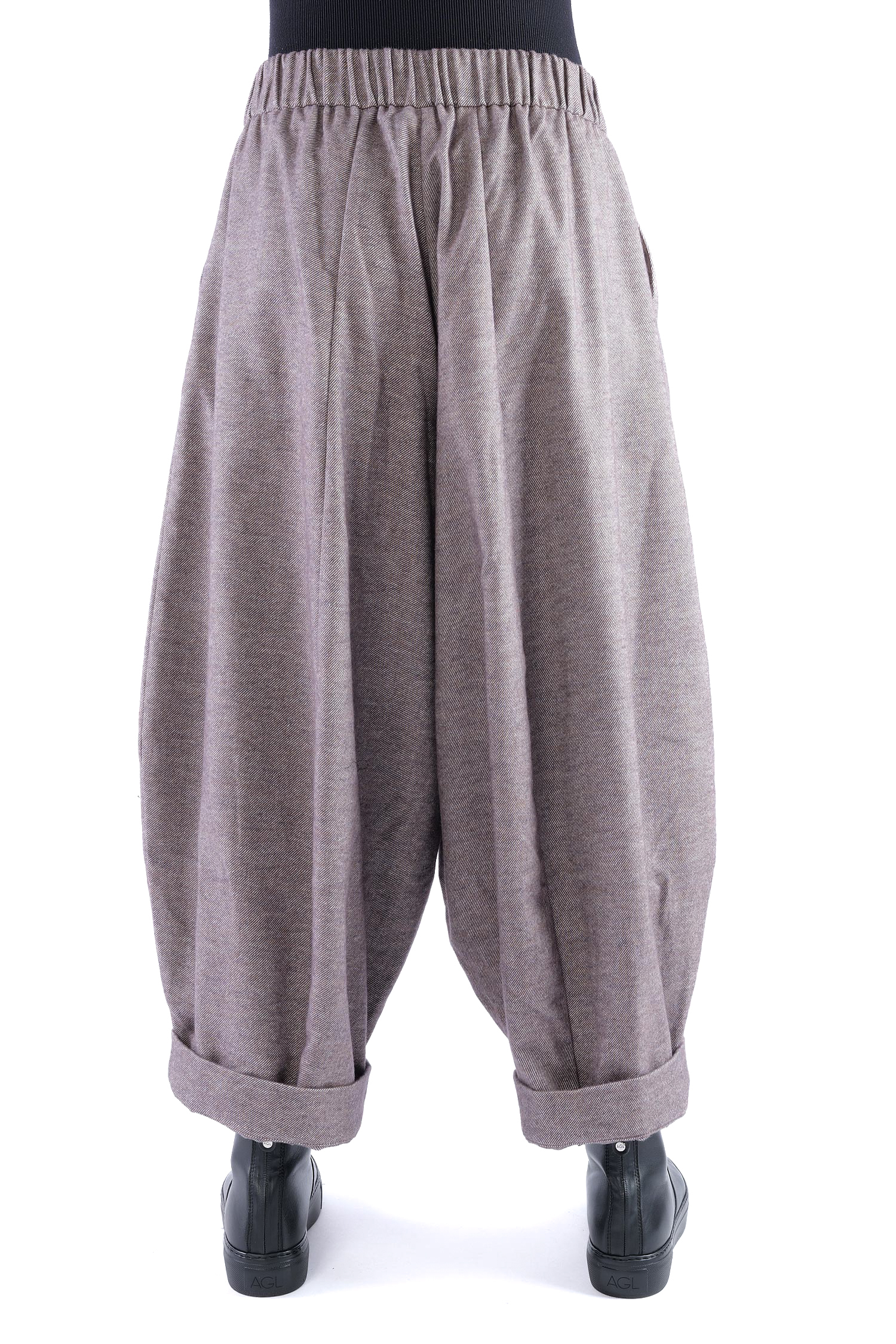 Weite Hose - Dusty rose melange - Alido