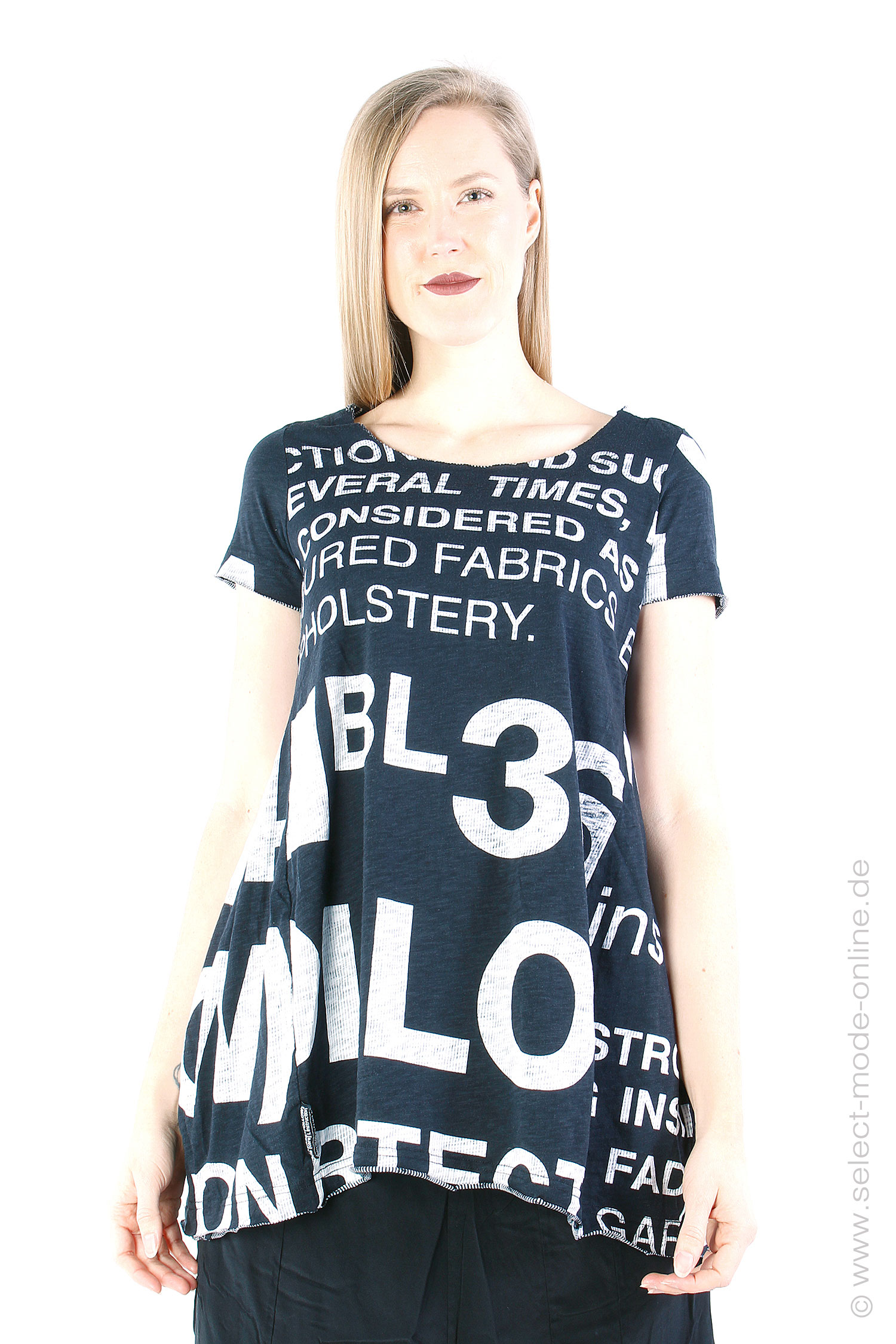T-Shirt mit Print - Black Print - 1243640506