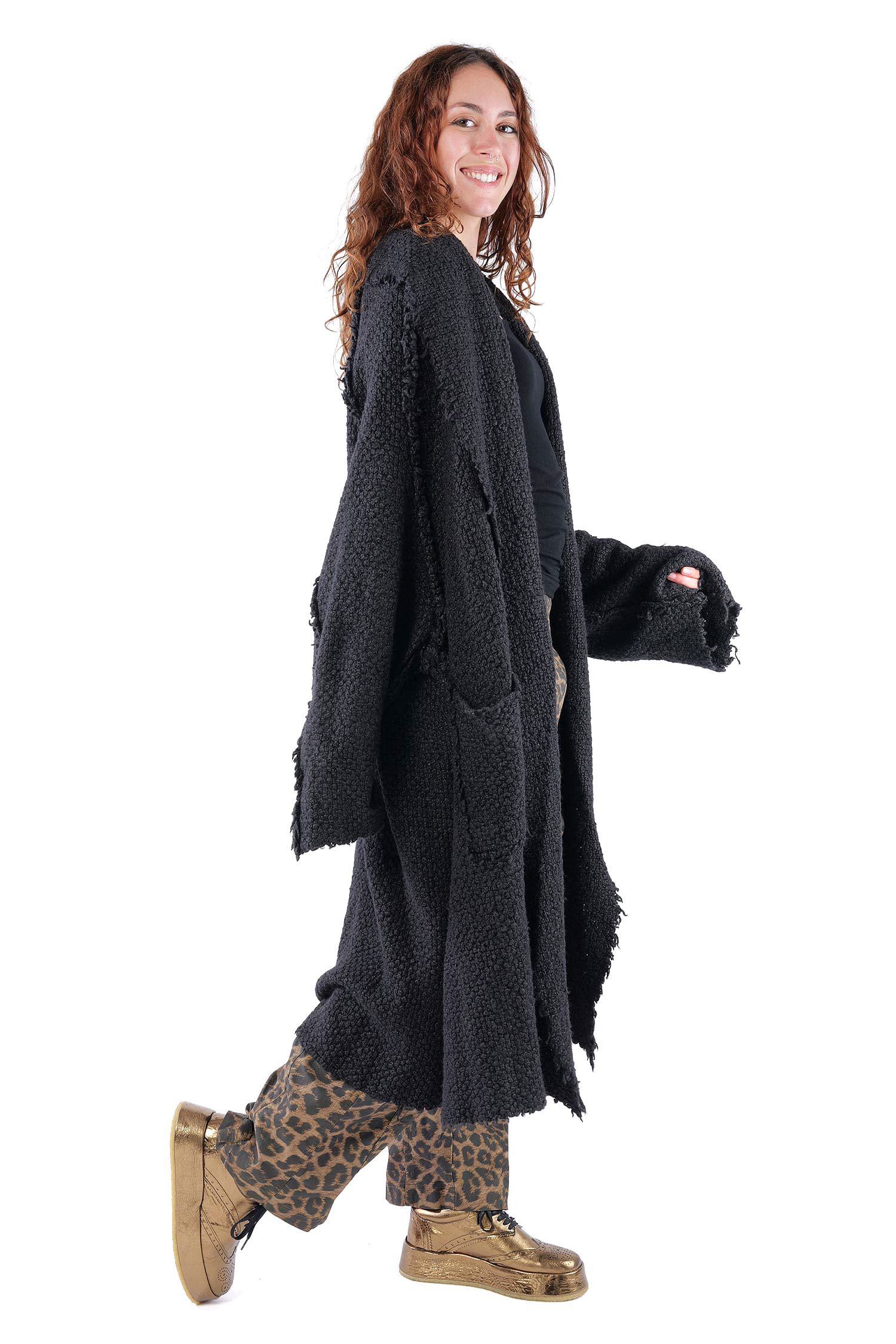 Silk coat - Black - 2262627204