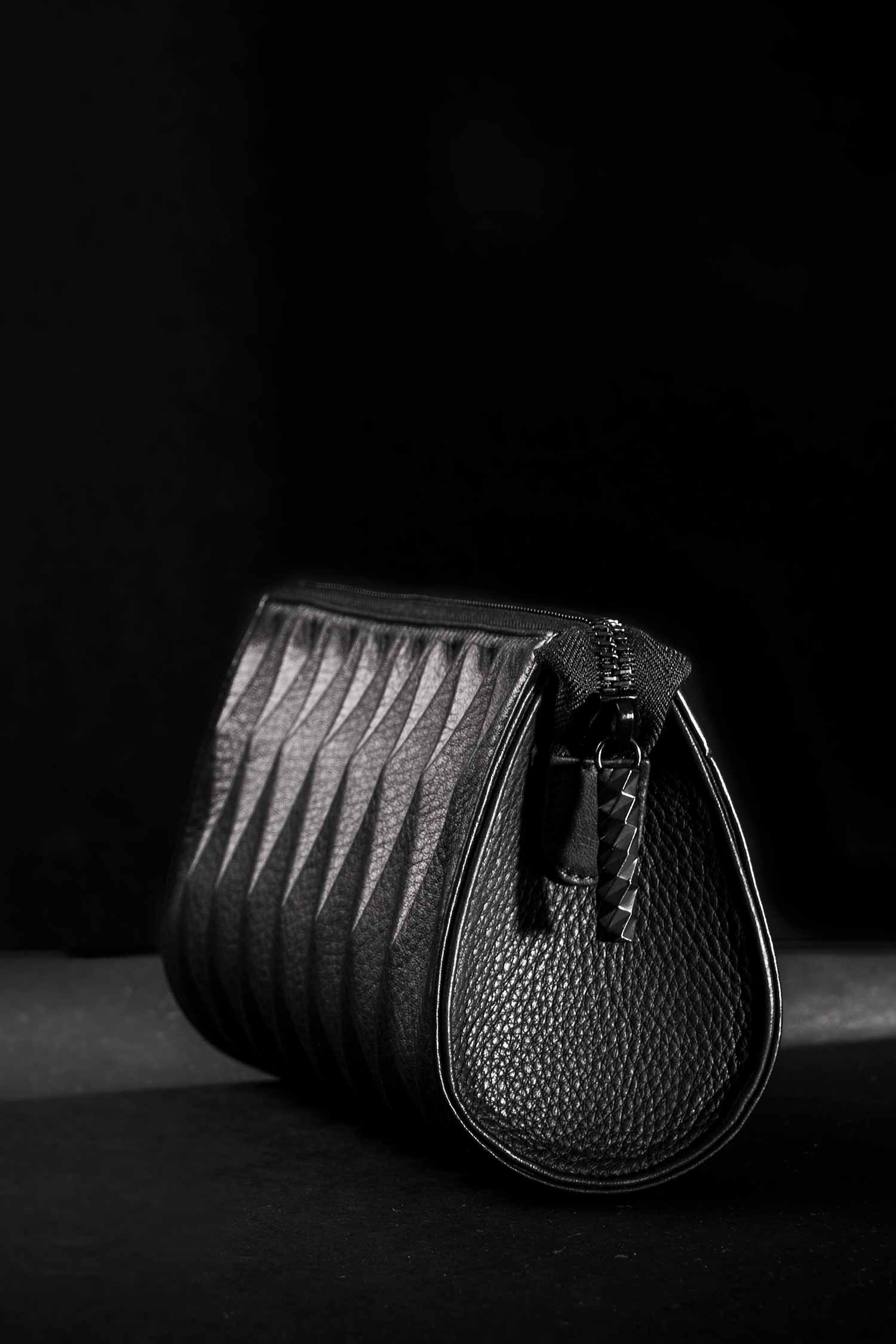Leder Clutch - Schwarz - Clutch Bag