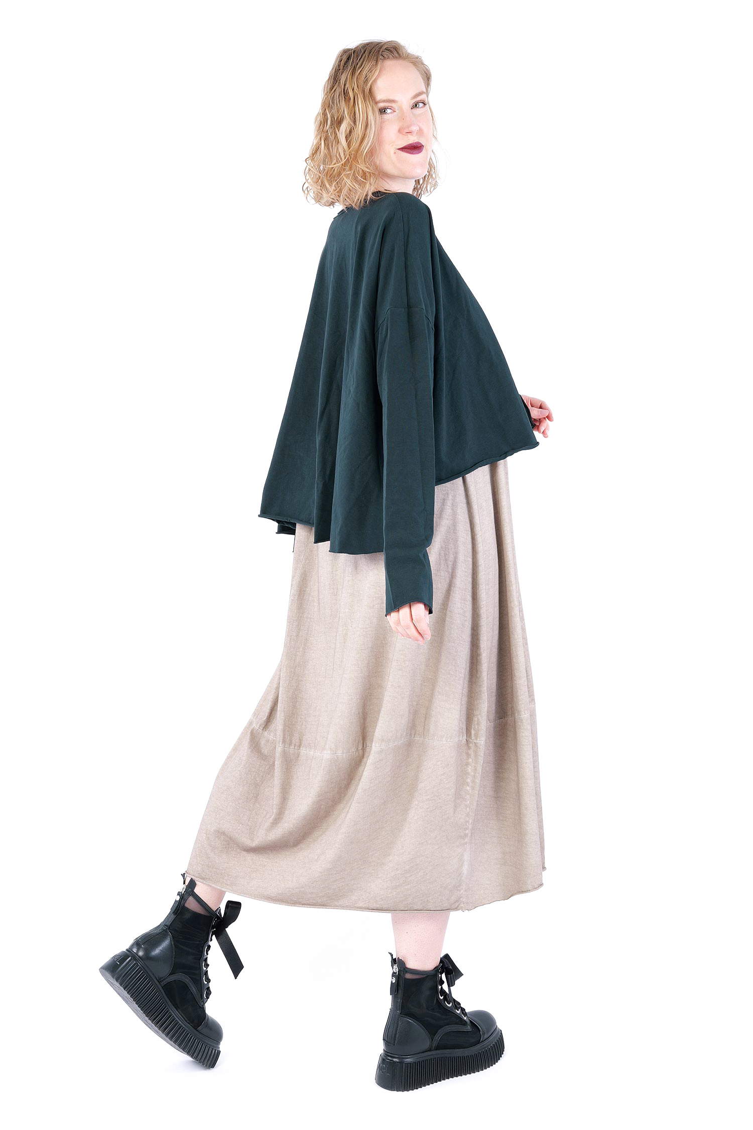 Oversize Jersey Jacke - Waldtanne - Soulviel