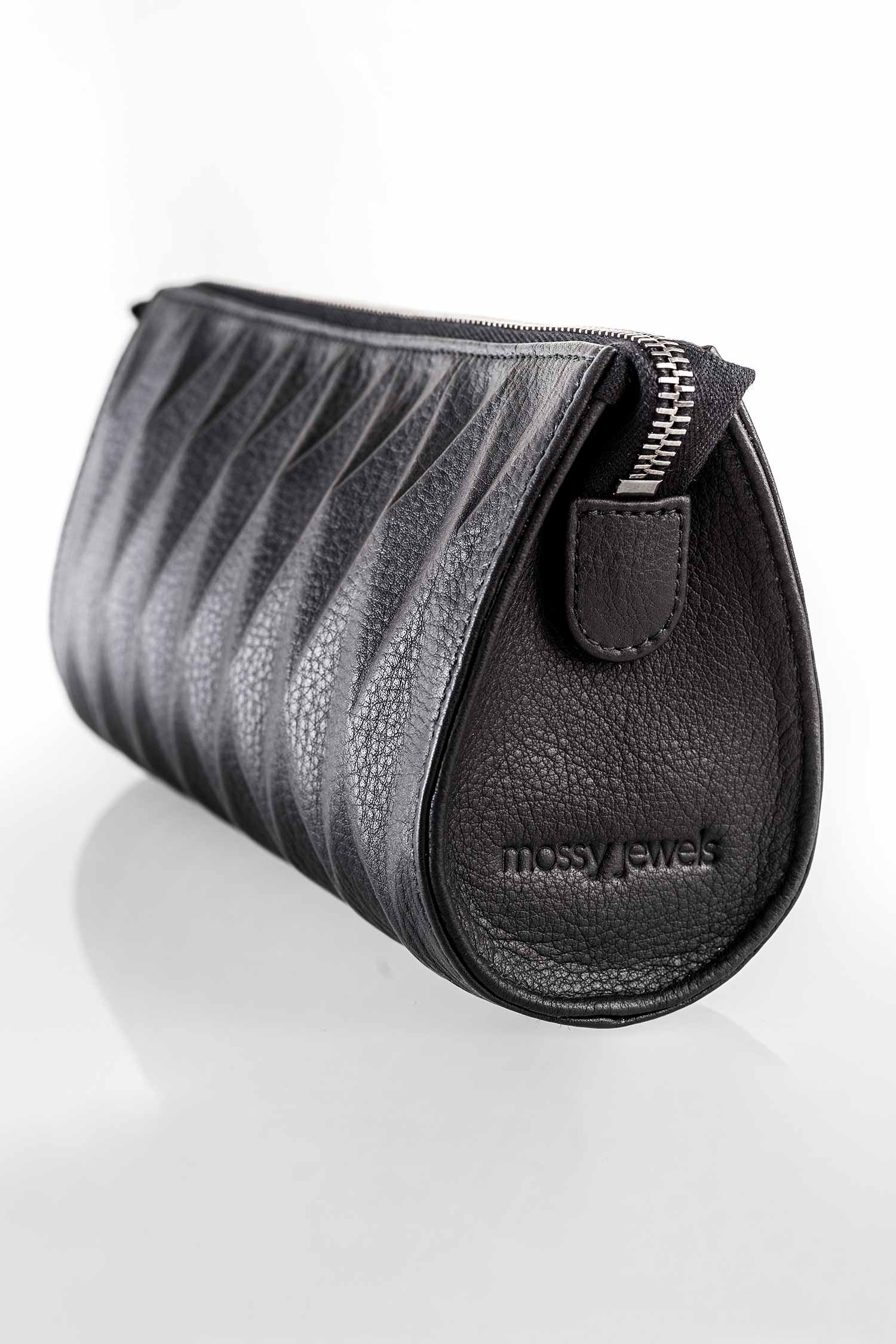 Leder Clutch - Schwarz - Clutch Bag