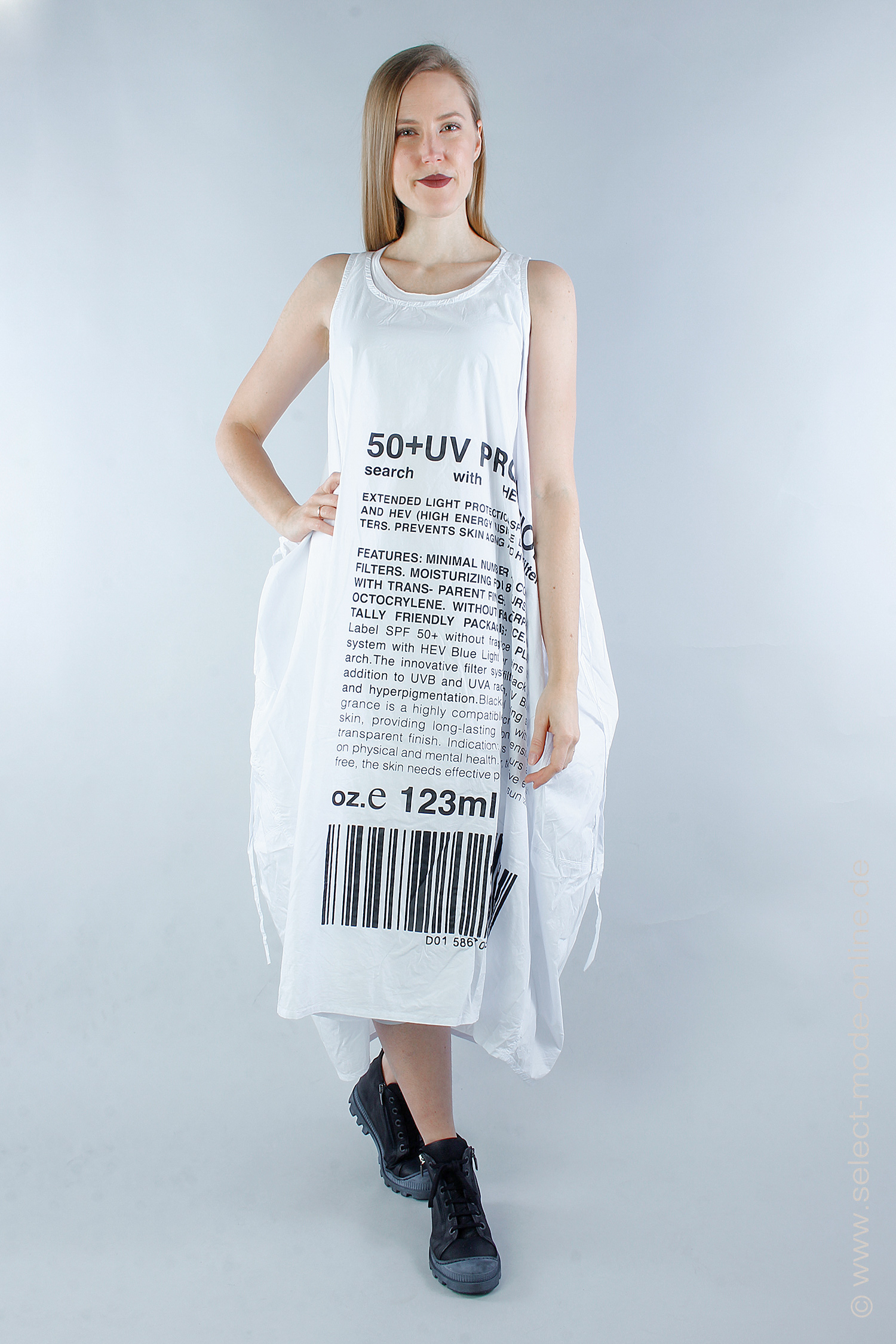 Onesize dress - White Print - 1243320907