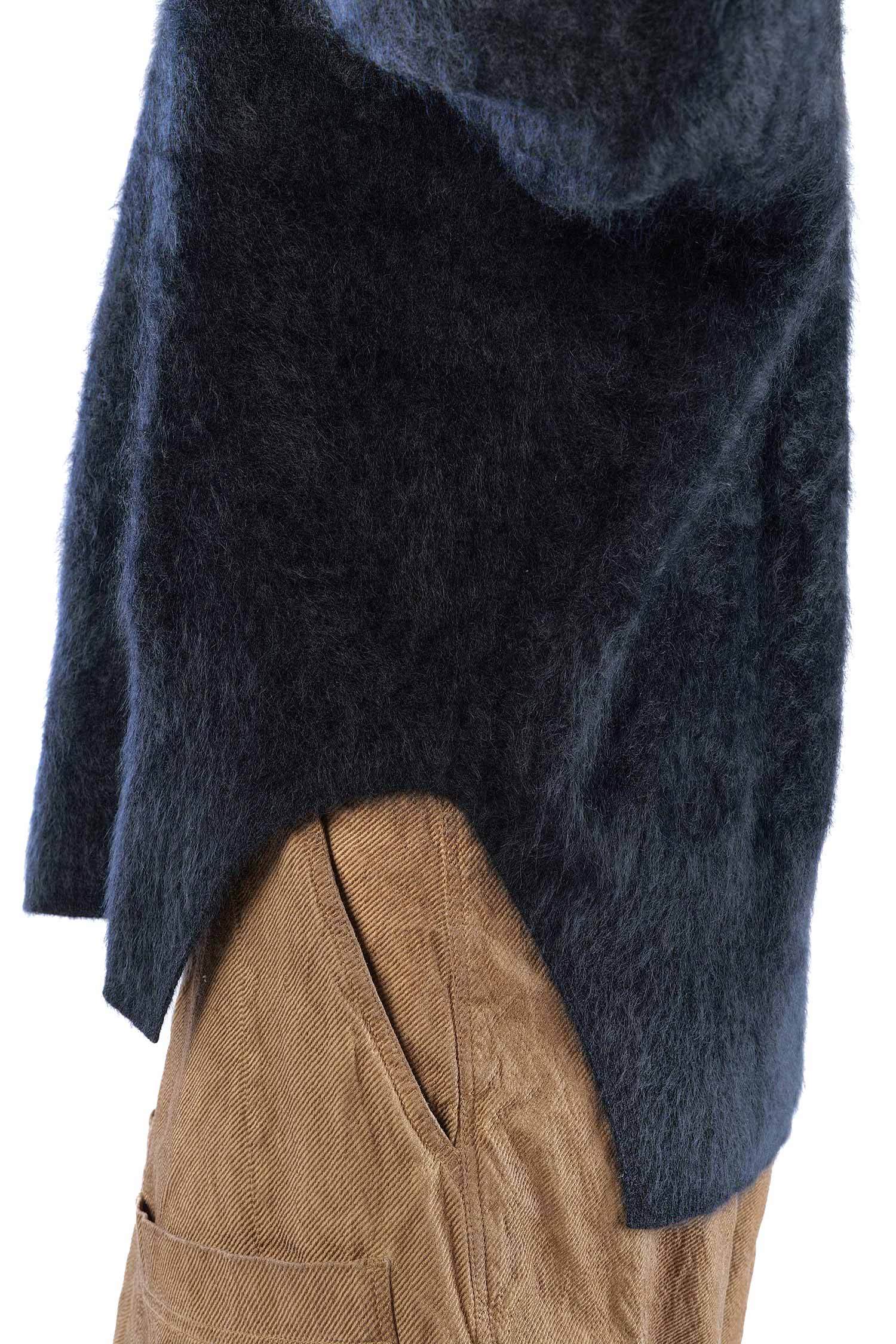 Flauschiger Kaschmir Pullover - Night - 26135