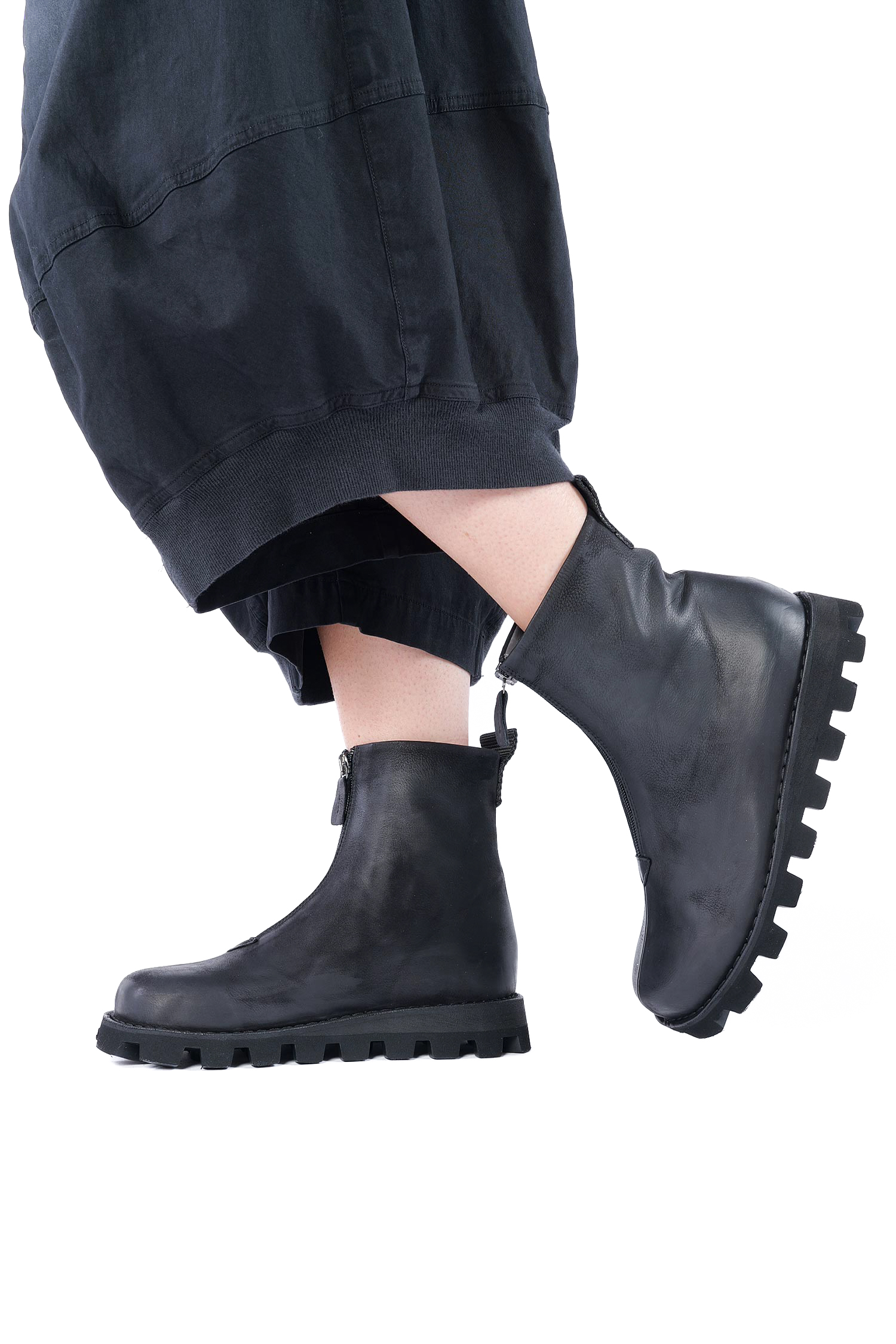 Boots mit Reißverschluss - Schwarz - 9230