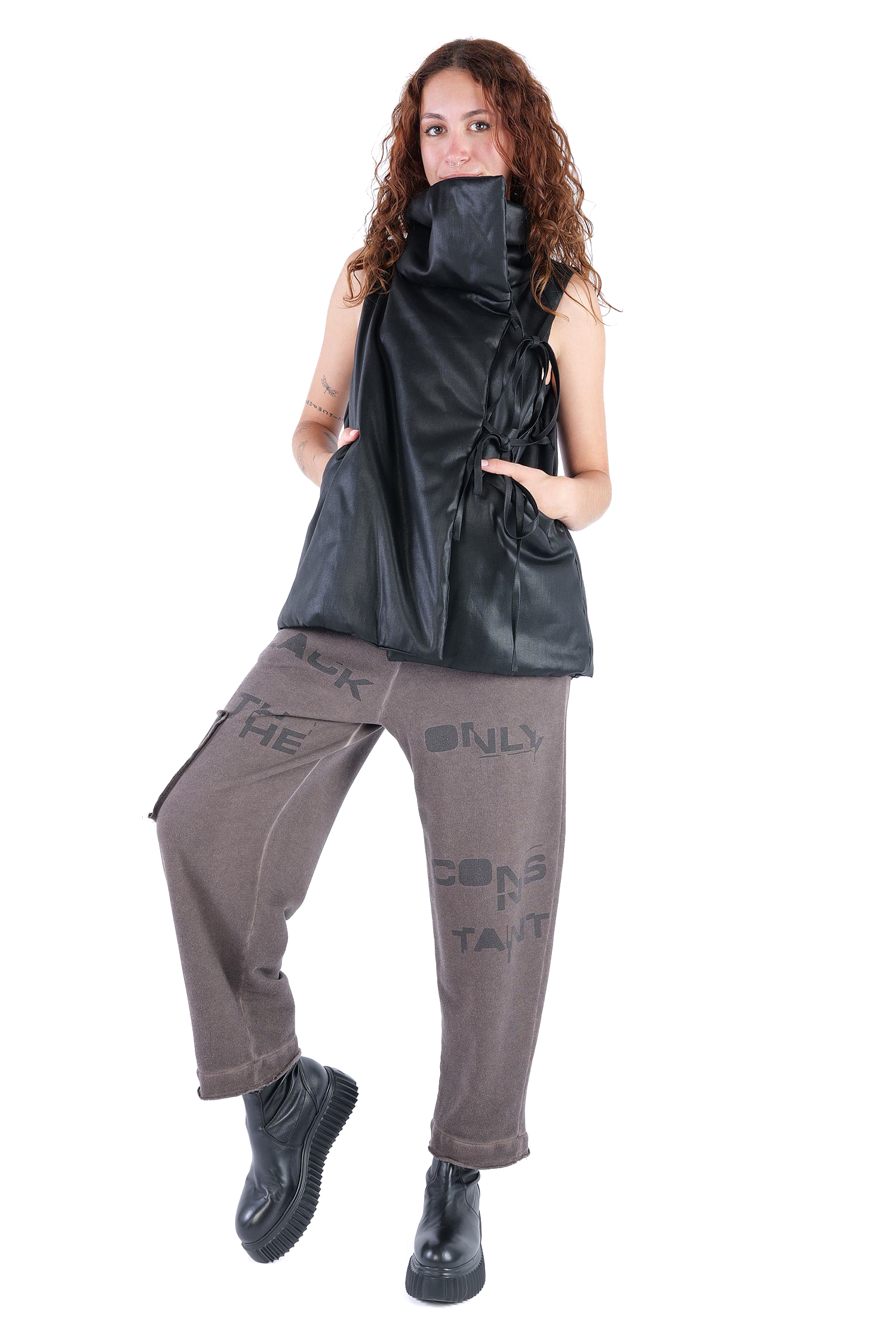 Padded vest - Black coated - Boa
