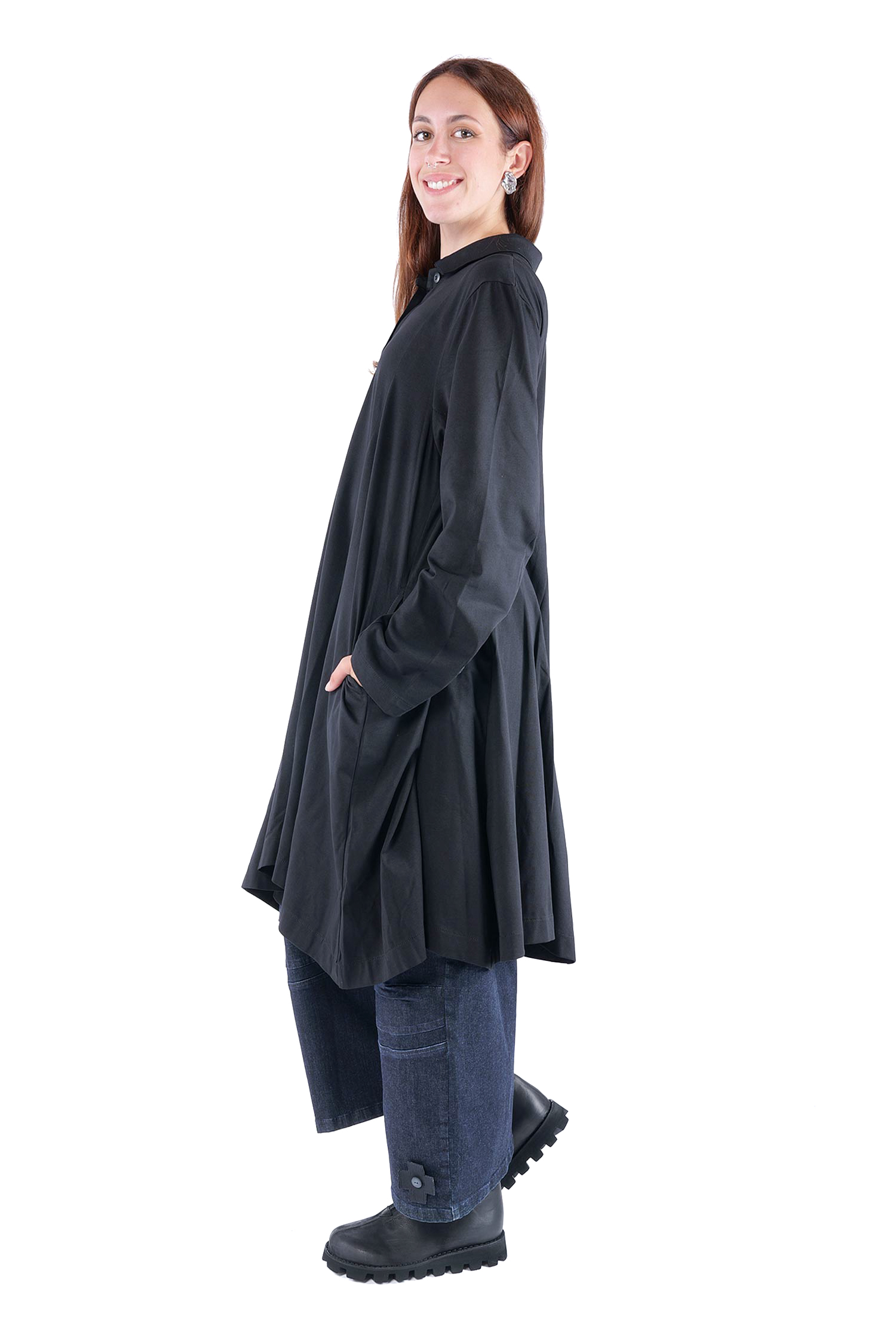 Mantelkleid - Schwarz - 26.2-KHS202