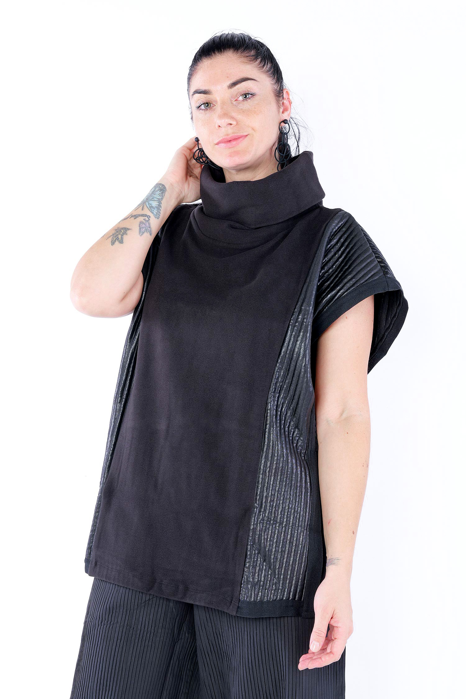 Ausgefalles Oberteil - Schwarz - 766029