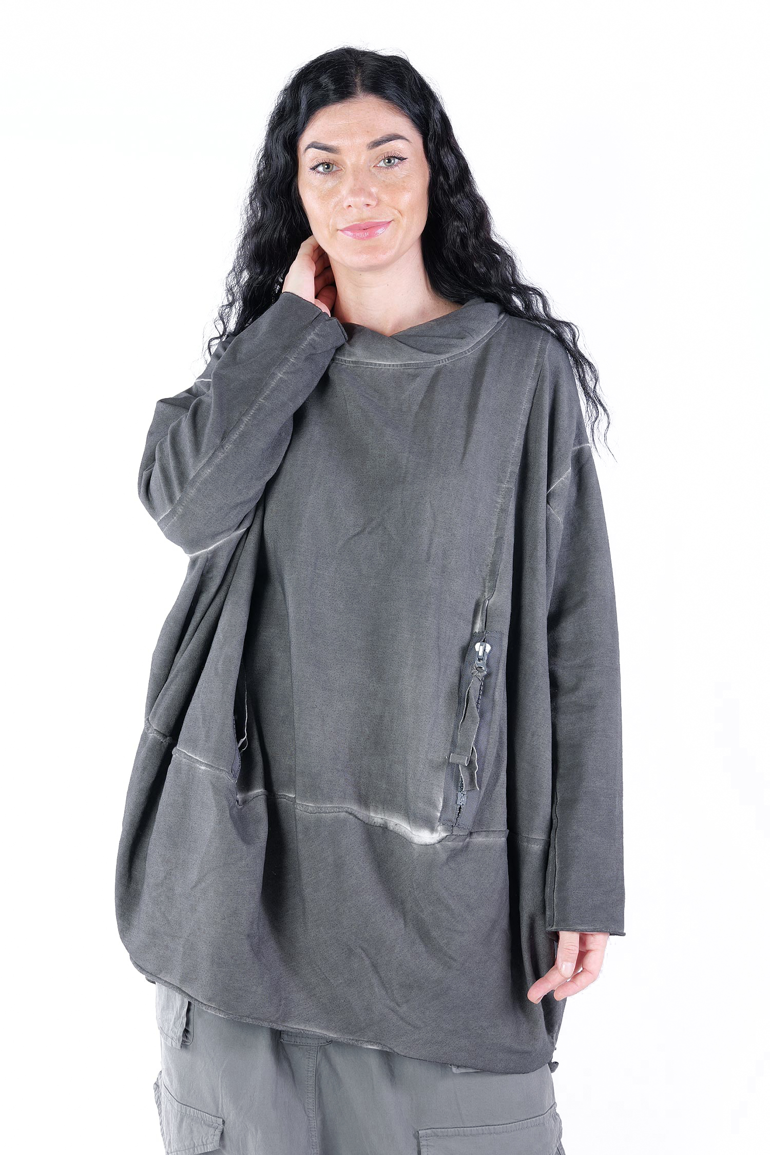 Oversize Sweatpullover - Anthrazit - 23655