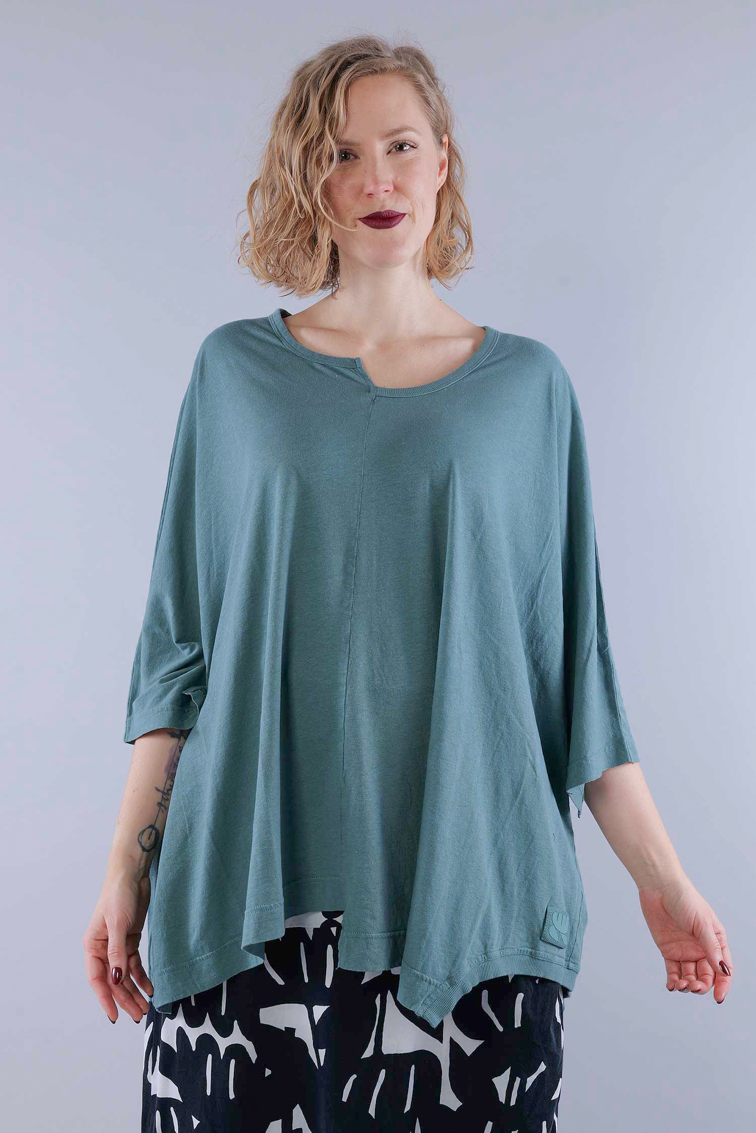 Oversize Leinenshirt - Grass - 1263650506