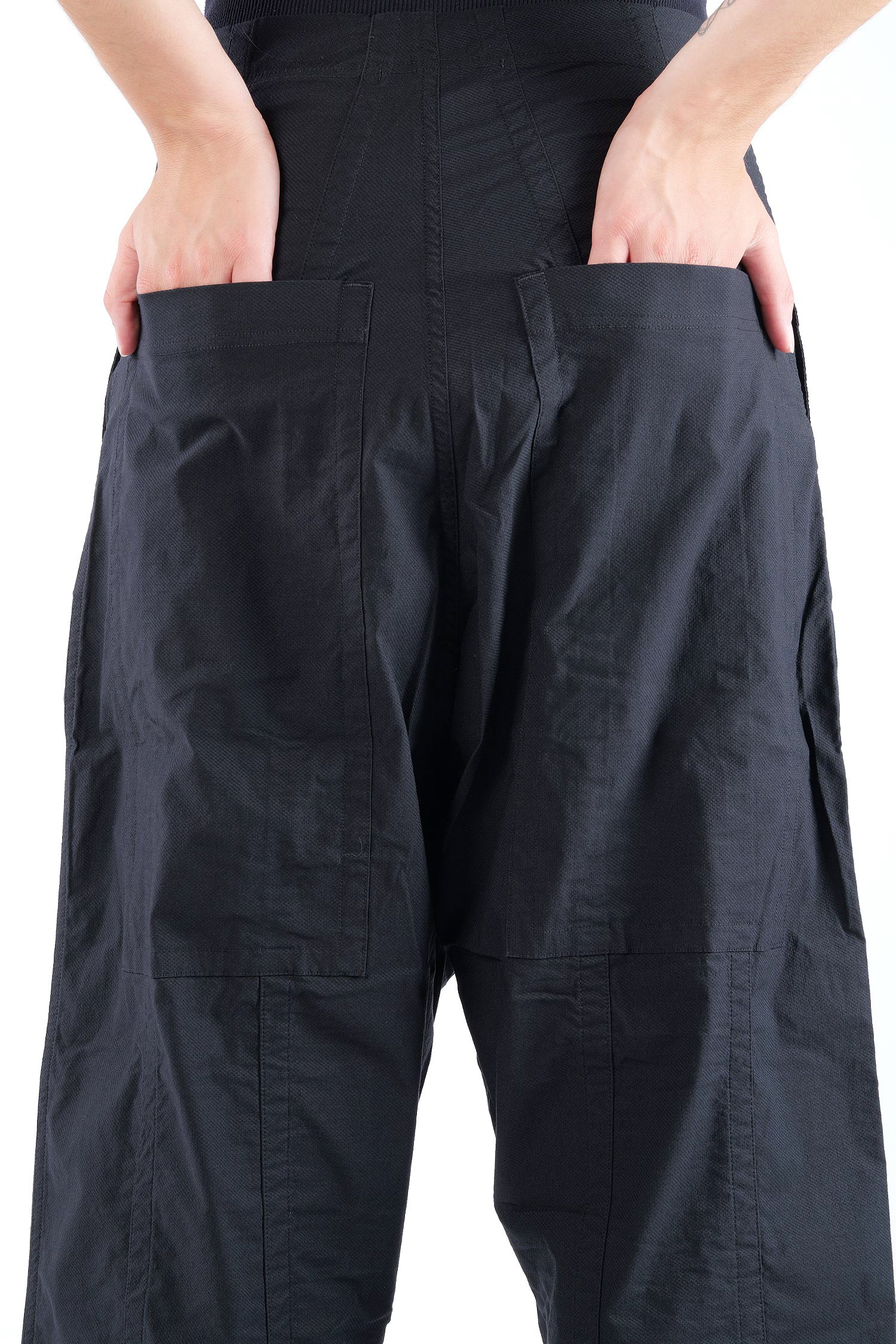 Weite Stretchhose - Schwarz - 2261390126