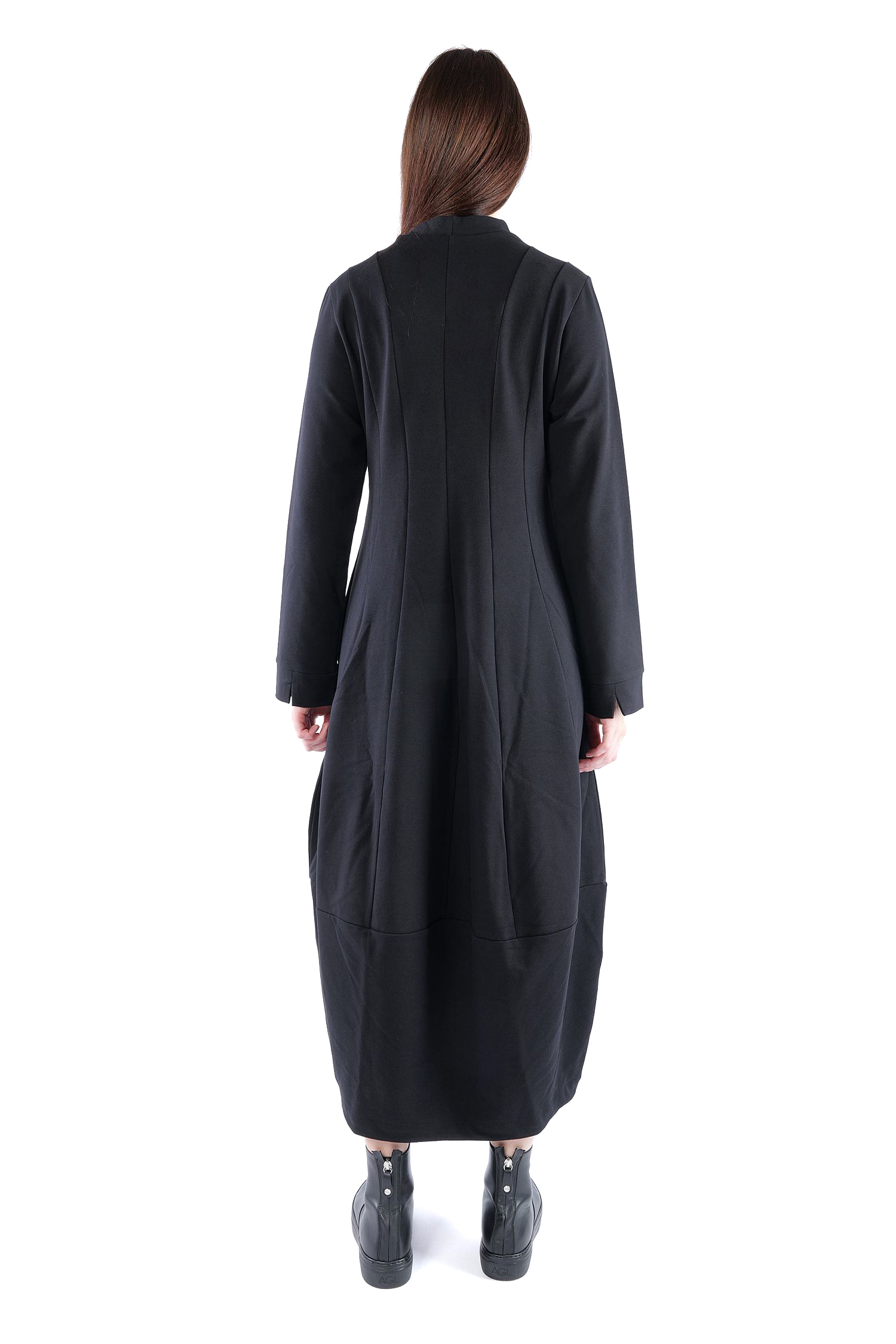 Tulpiges Sweatkleid - Schwarz - 26.2-KHF120